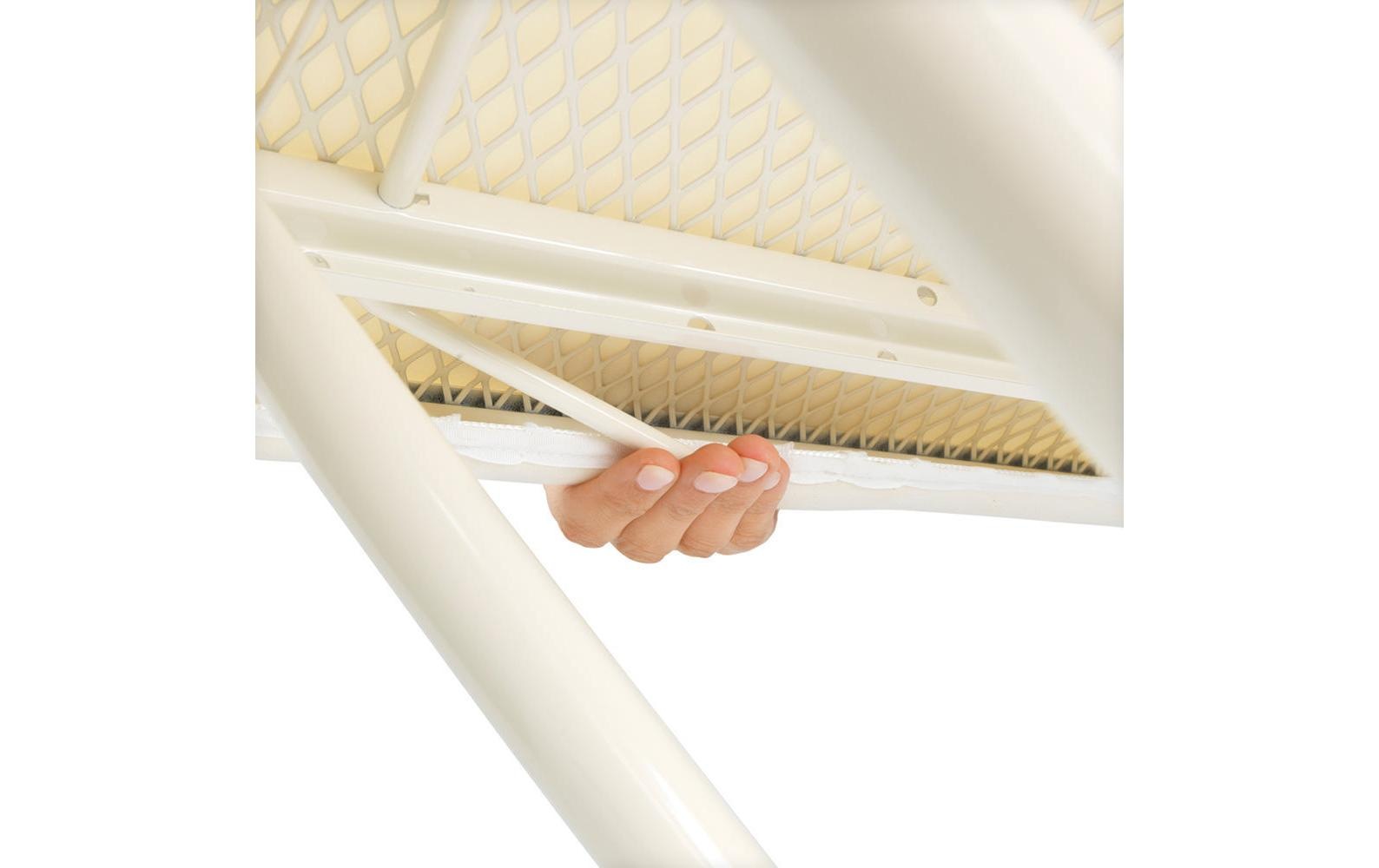 Brabantia Bügelbrett »Fading Lines mit Dampfstationsablage«, Bügelfläche 38 cmx124 cm