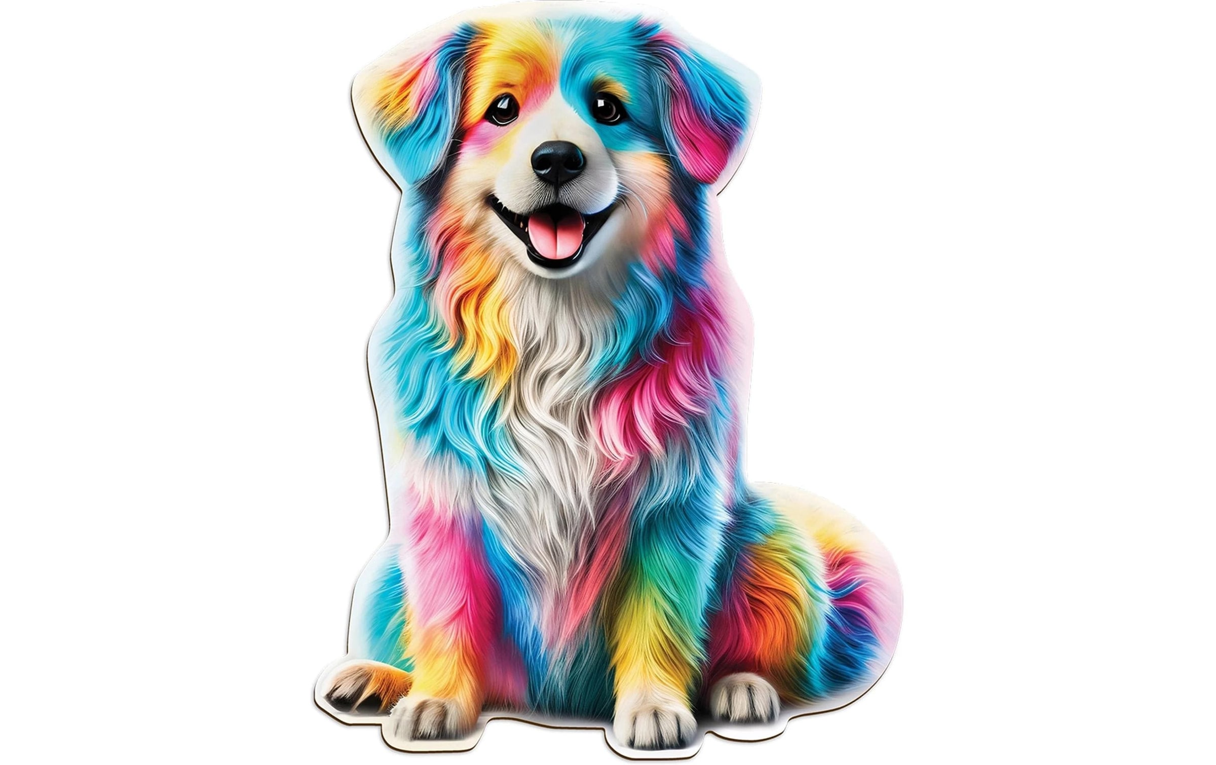 Wooden City Puzzle »Rainbow Buddy Dog L 250 Teile«