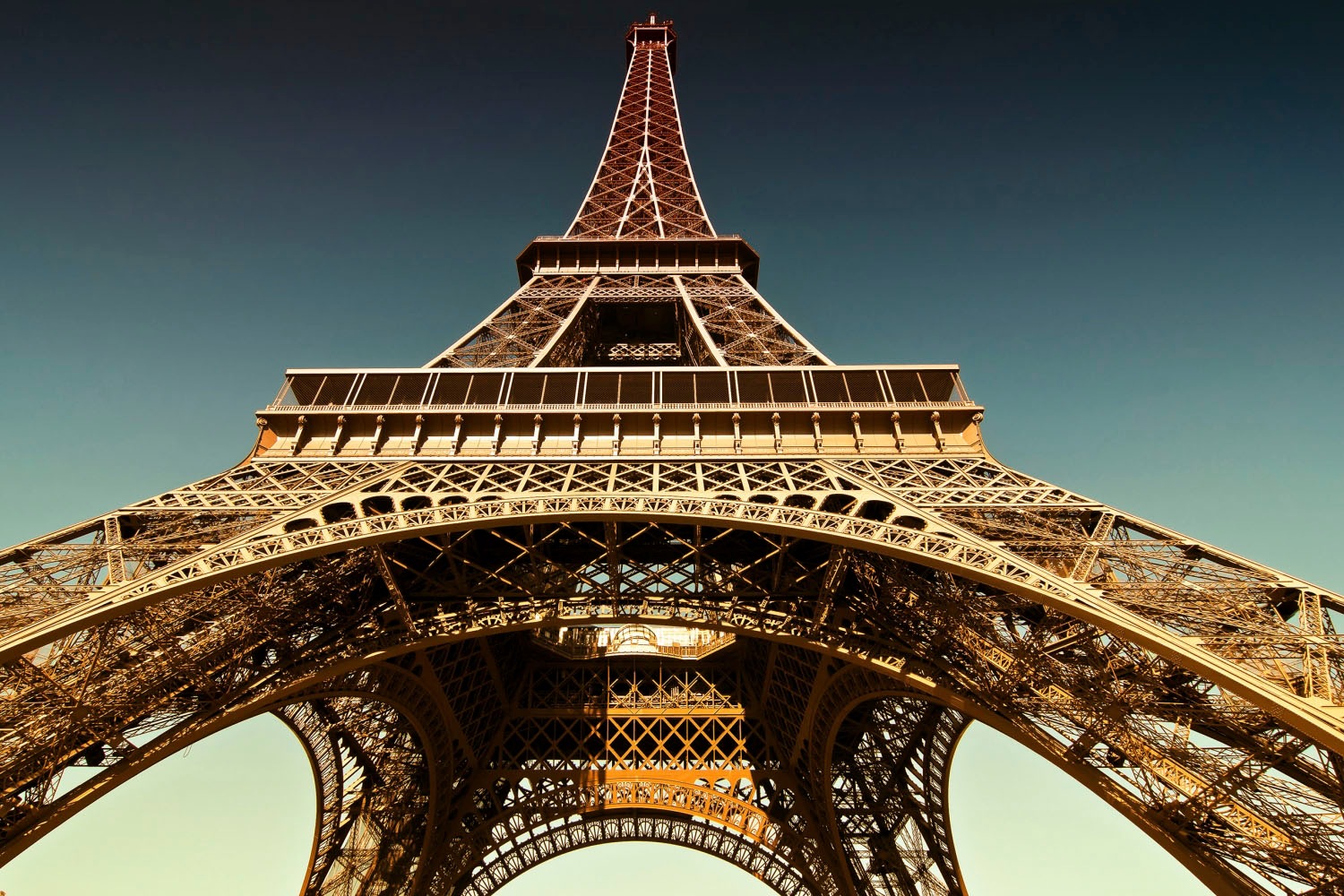 Image of queence Acrylglasbild "Eiffelturm" Elemente der Architektur Europa Himmel Paris Fine Art-Print in Galeriequalität