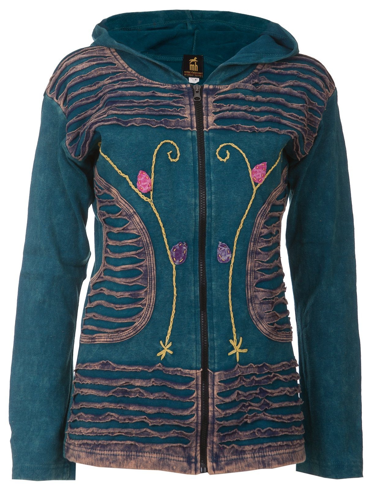 Fleecejacke »Patchwork Multicolor FLOWER POWER«