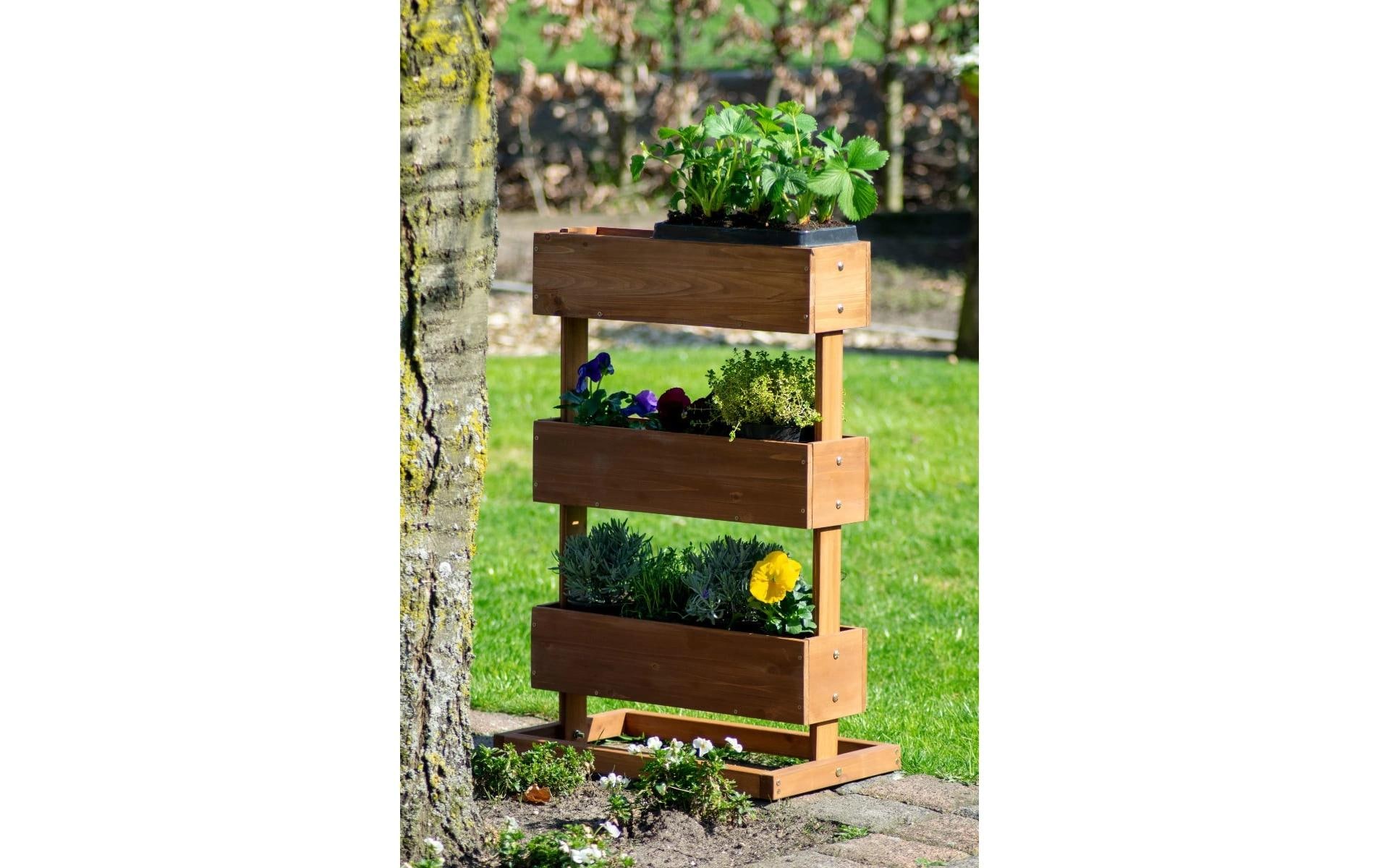 dobar Hochbeet »mit 3 Pflanzkästen«