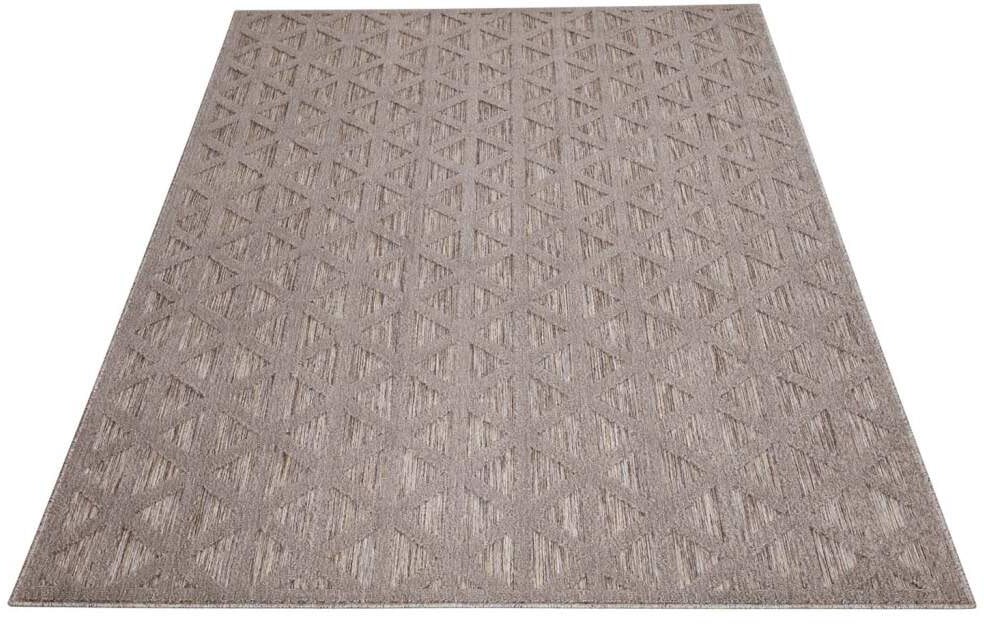 Lücke Carpet City Teppich »In-& Outdoorteppich Flur & Balkon, 3D-Effekt, Terrasse, kaufen Geo-Muster«, bequem rechteckig, 446, Wetterfest UV-beständig Santorini für Küche