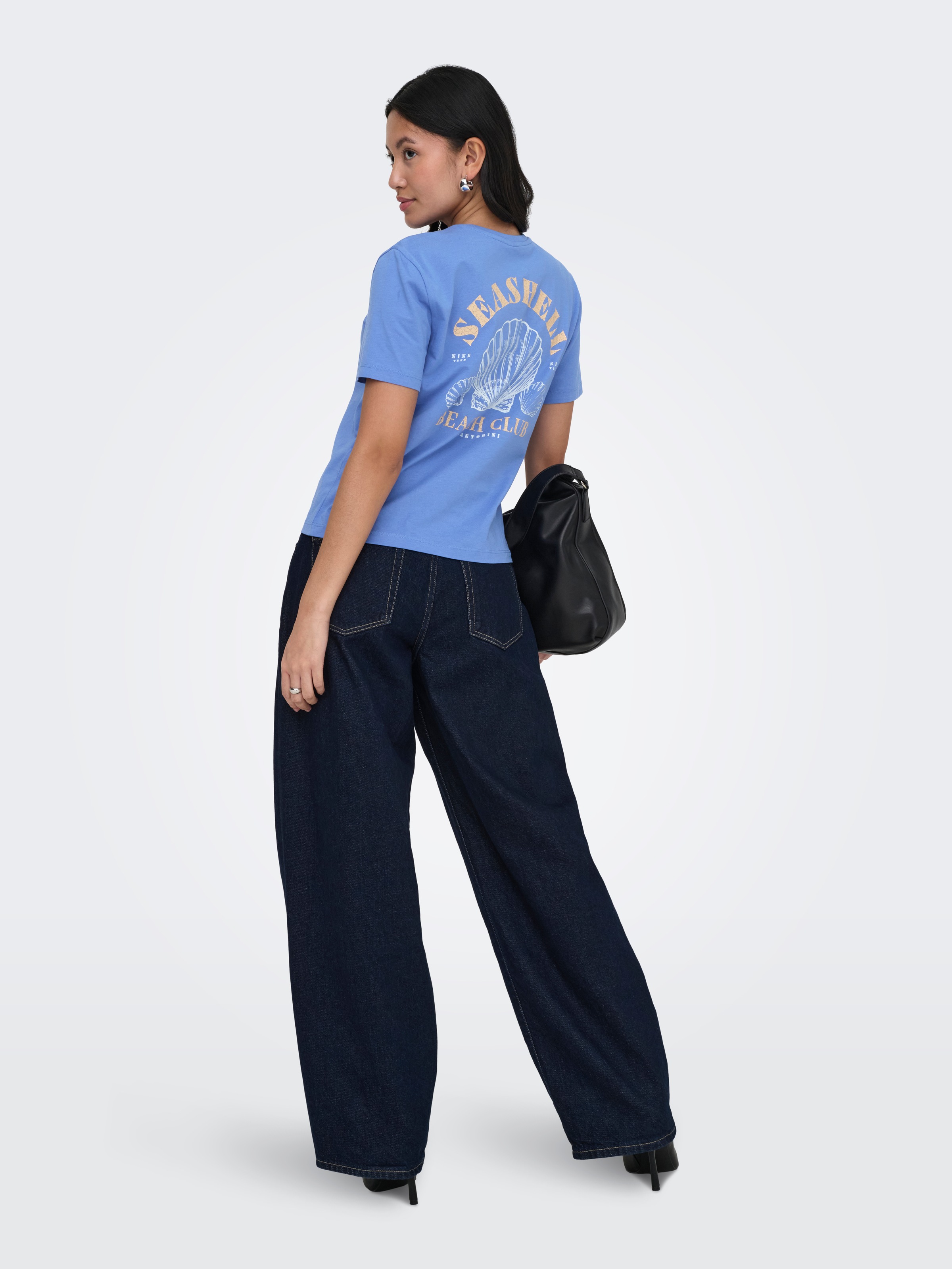 ONLY Kurzarmshirt »ONLDINA S/S CLUB TOP BOX JRS« Baumwolle, regular fit, Rundhals
