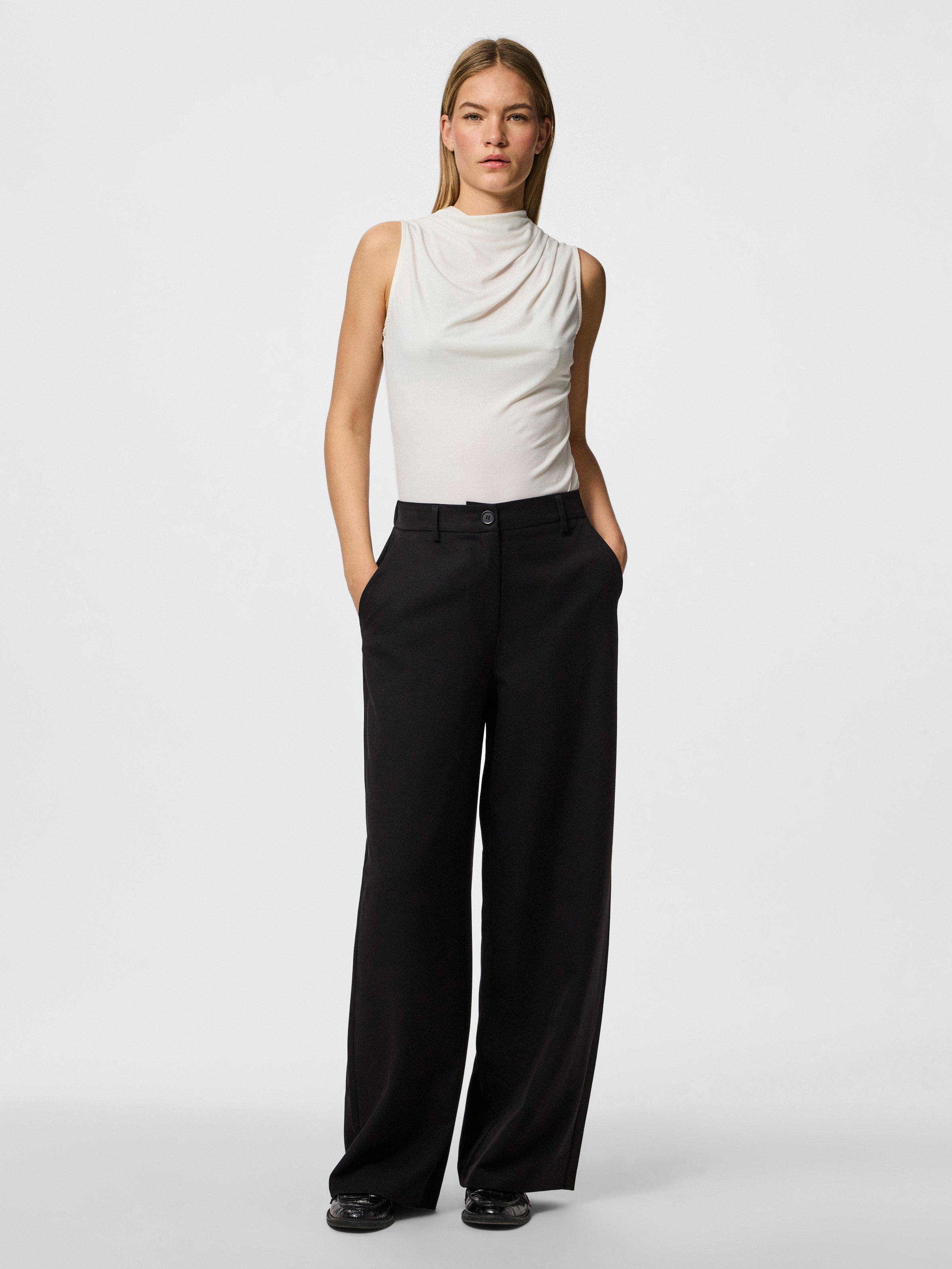 pieces Pantalon de costume »PCKAMIL HW WIDE PANT NOOS«