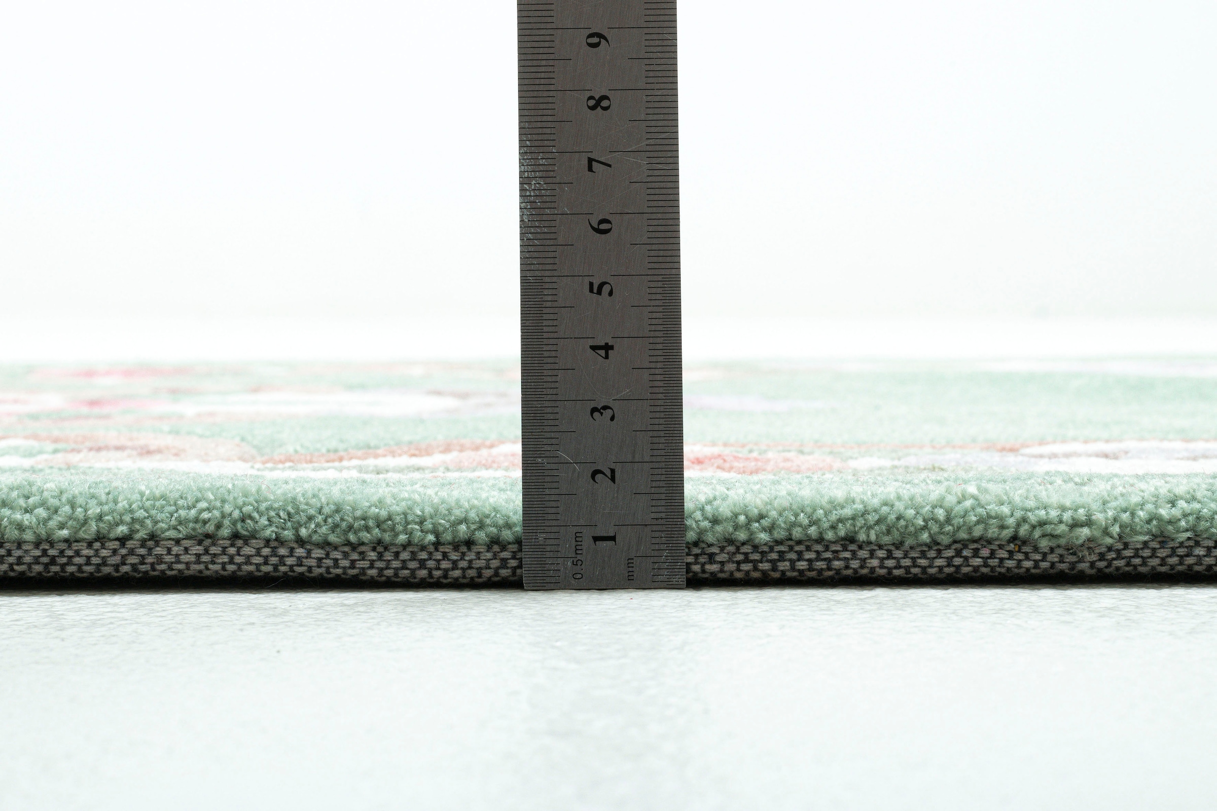 THEKO Bordure de lit »Ming« Höhe 14 mm 3 cuis tlg. Bettvorleger, Läufer-Set, hochwertiges Acrylgarn, florales Design