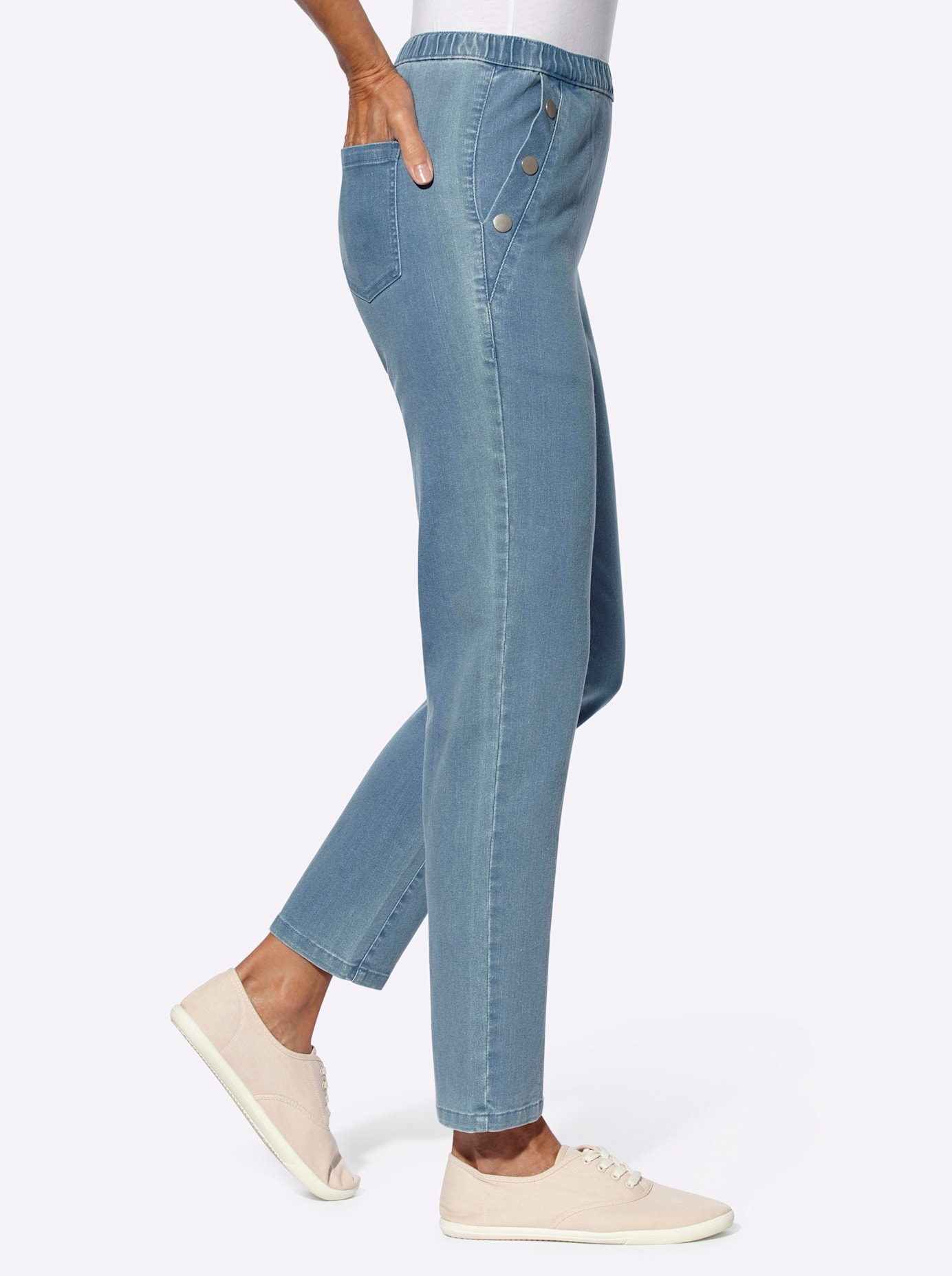 Classic Basics Schlupfjeans, (1 tlg.)
