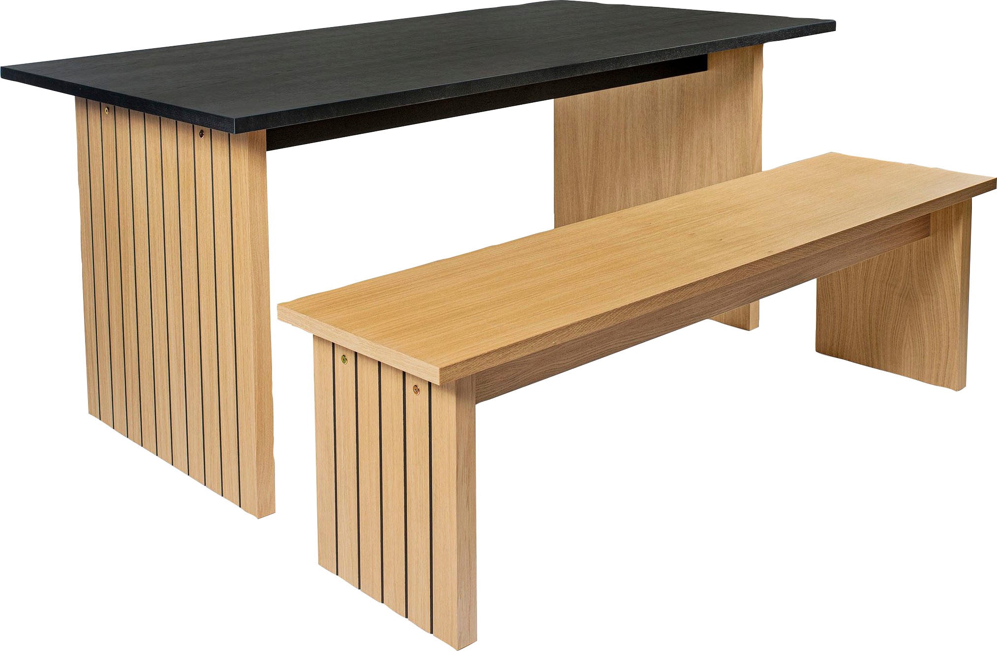 Woodman Esstisch »Stripe«, Holzfurnier aus Eiche, FSC®-zertifiziert