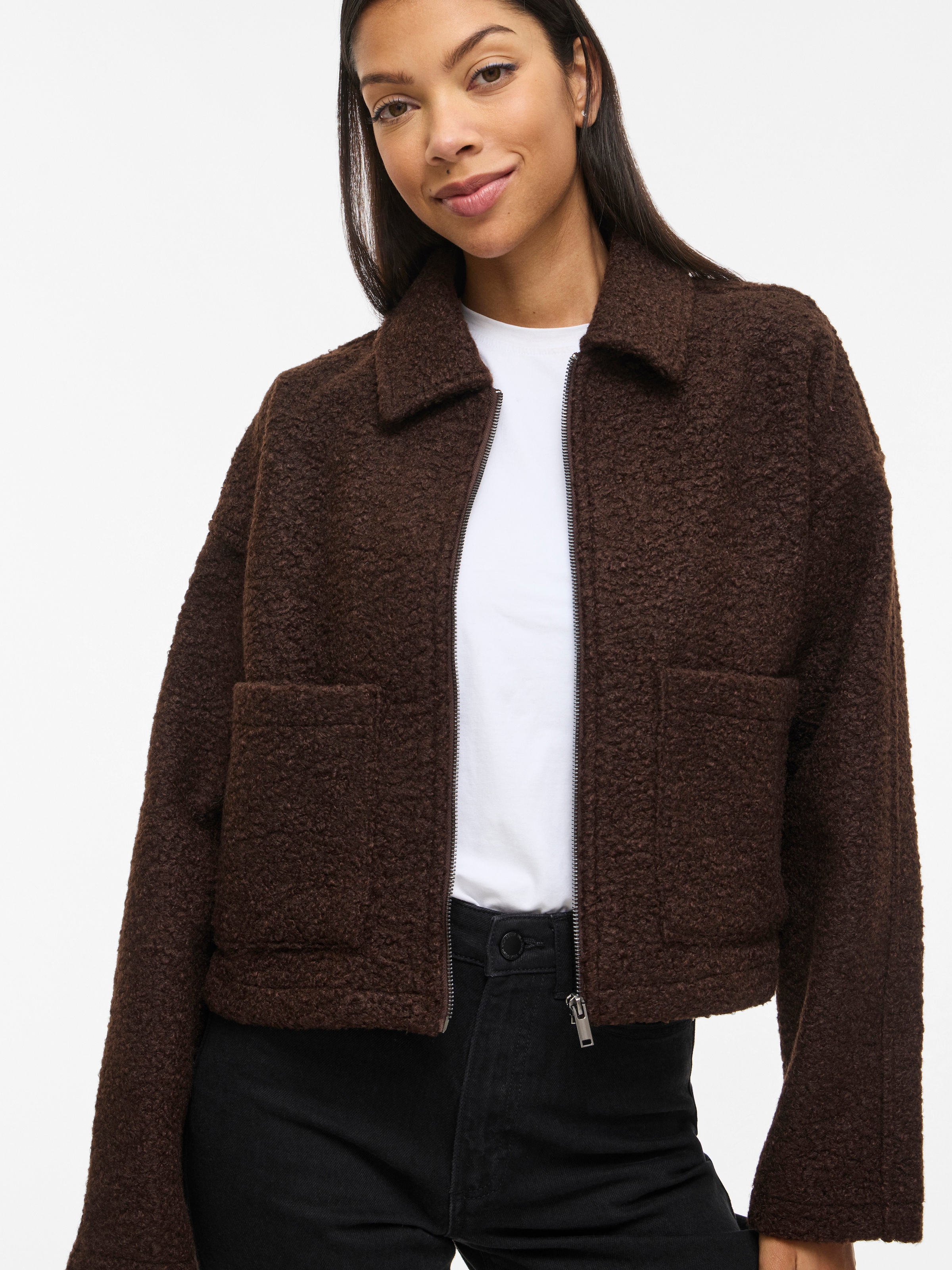Vila Veste courte »VIJADAS ZIPPER JACKET - NOOS« fibre synthétique