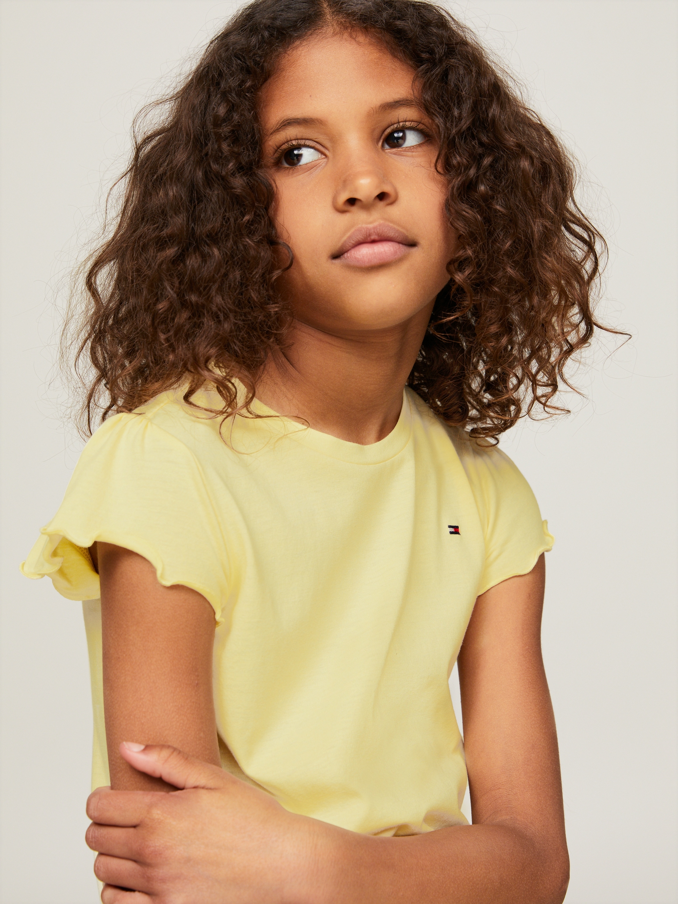 Tommy Hilfiger T-Shirt »ESSENTIAL RUFFLE SLEEVE TOP«, für Babys