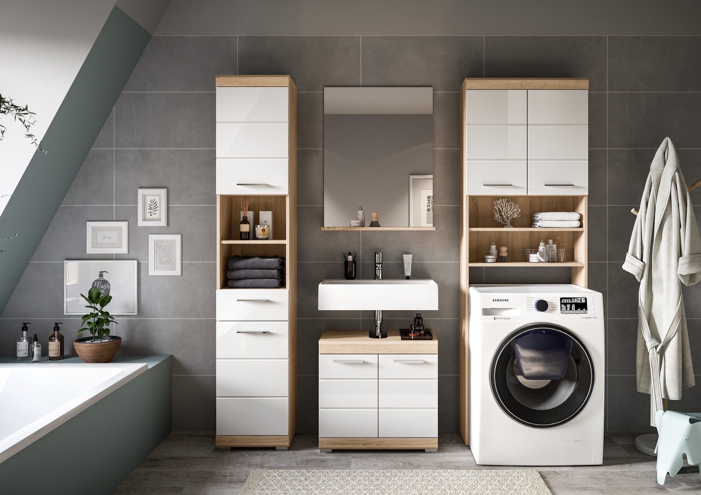 INOSIGN Badmöbel-Set »Siena, 4 teilig, bestehend aus:« Set, TOPSELLER!, 4 Stk. tlg.