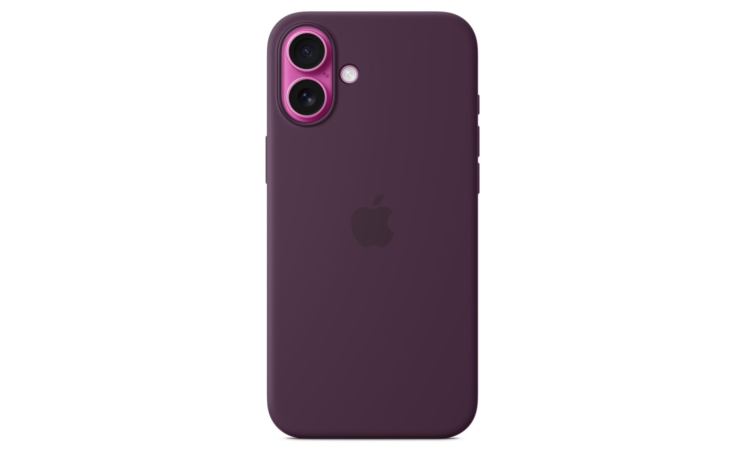 Apple Smartphone Silikon Case mit MagSafe, iPhone 16 Plus, Pflaume