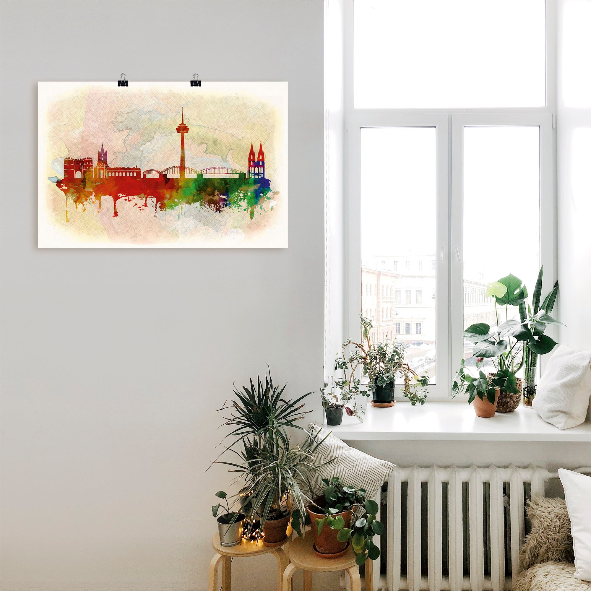 Artland Wandbild »Bremen Deutschland Skyline«, Deutschland, (1 St.), als Alubild, Leinwandbild, Wandaufkleber oder Poster in versch. Grössen