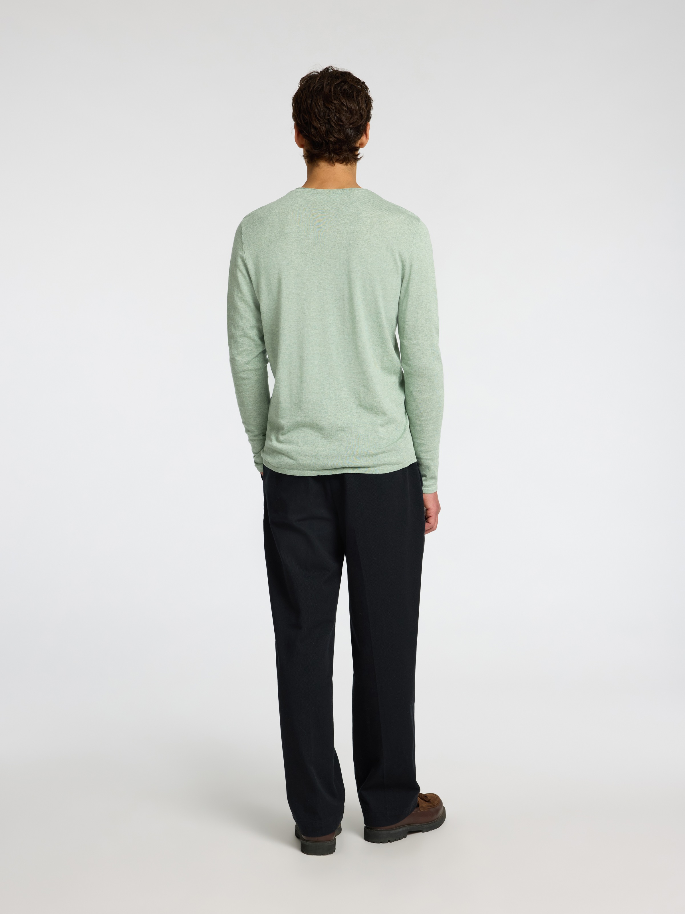 SELECTED HOMME Rundhalspullover »SLHROME LS KNIT CREW NECK NOOS«