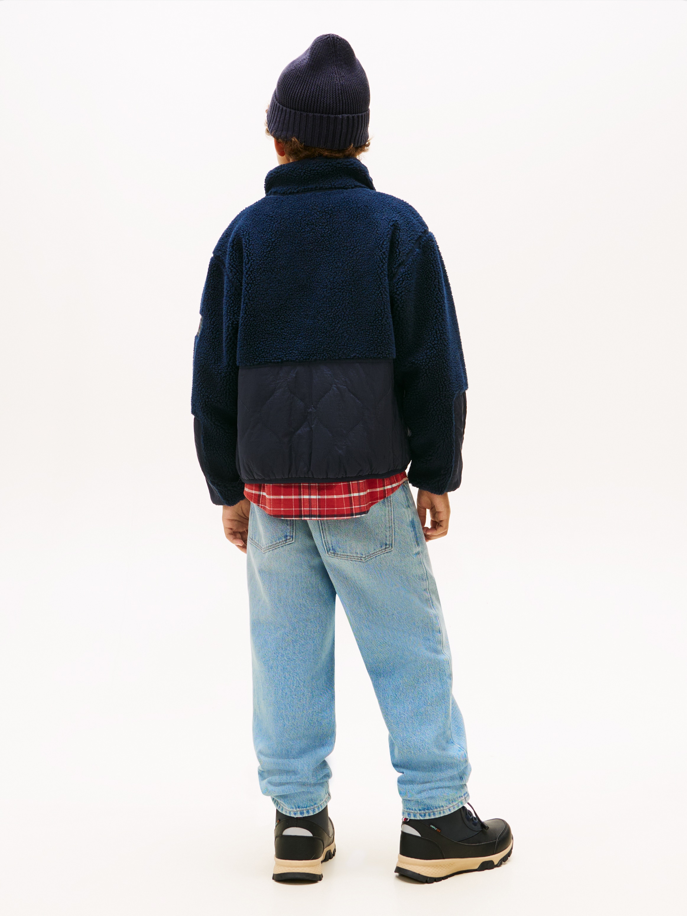 Tommy Hilfiger Veste bomber »TEDDY QUILTED BOMBER« ohne Kapuze Regular fit, Kinder bis 16 Jahre