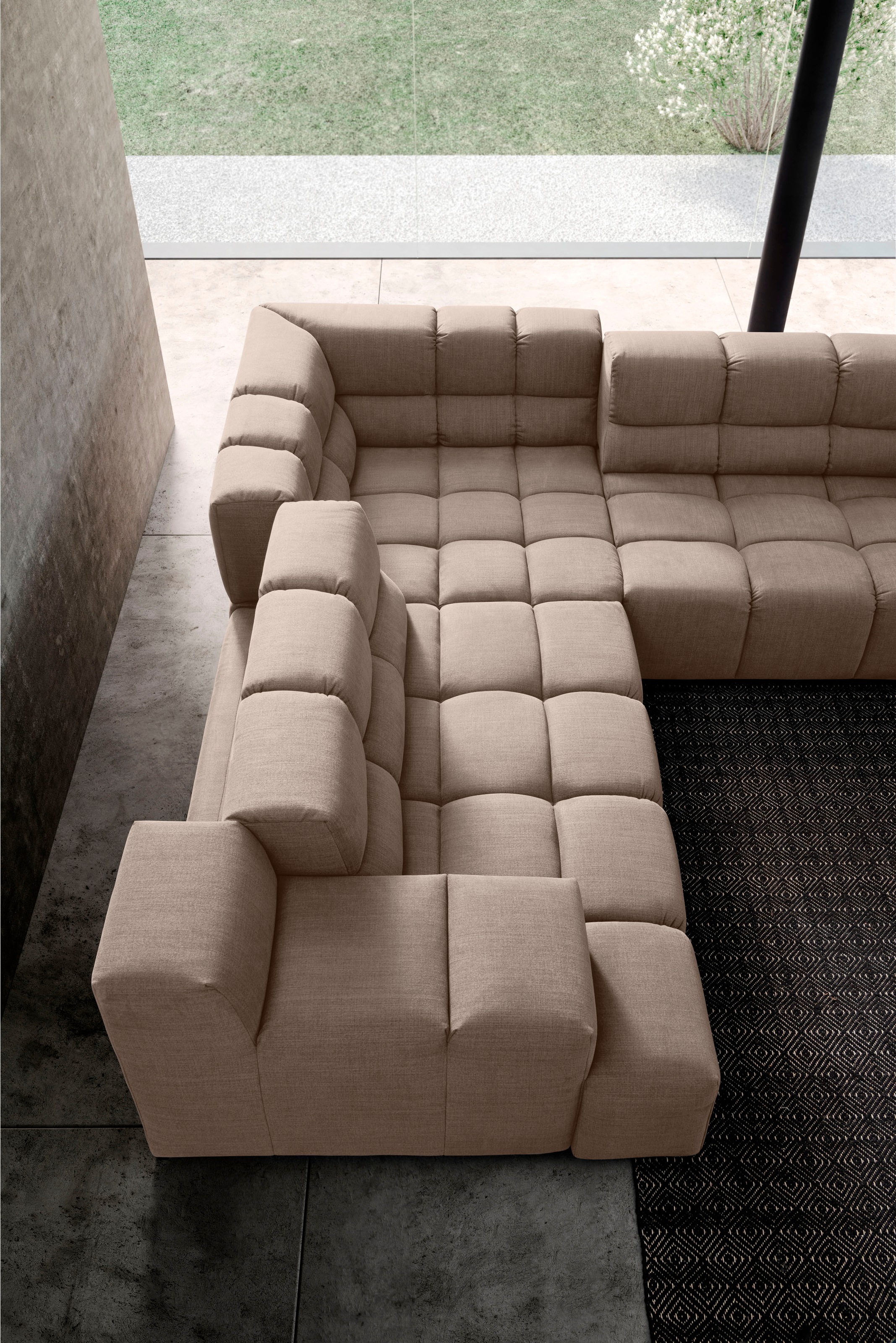 designwerk Ecksofa »Temple L-Form, tolles Designsofa«, mit Sitztiefenverstellung
