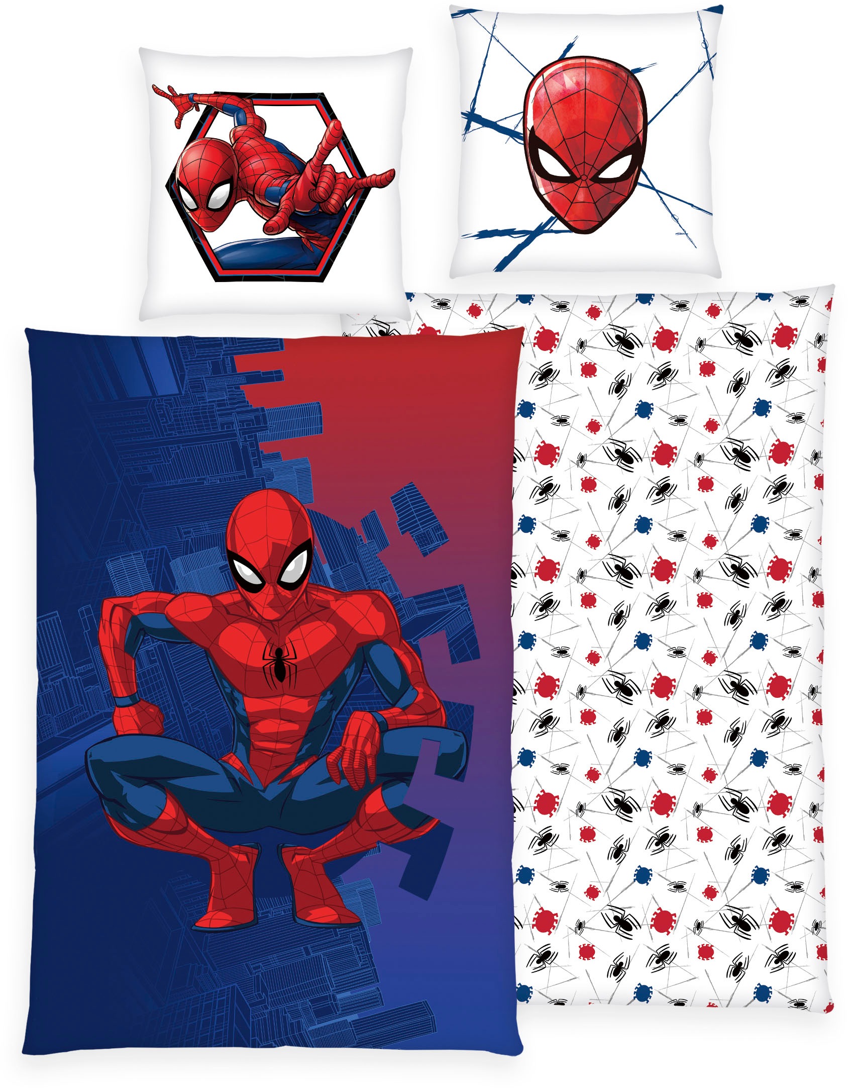 Image of Spiderman Bettwäsche "Spiderman" 2 Stk. mit coolem Motiv