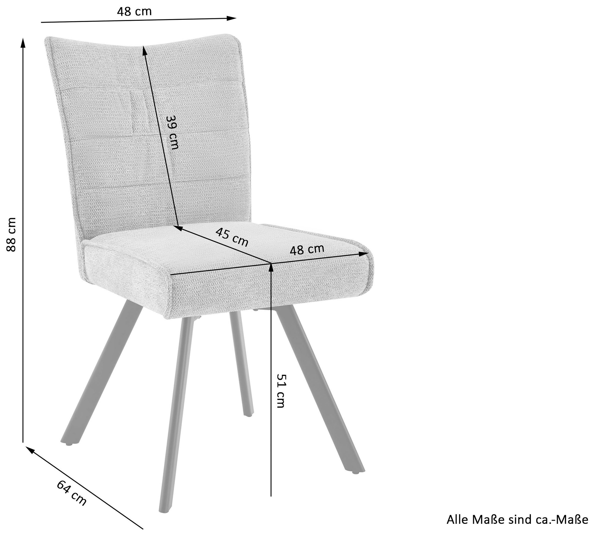 GOODproduct Esszimmerstuhl »Garry« (Set) 2 Stk.