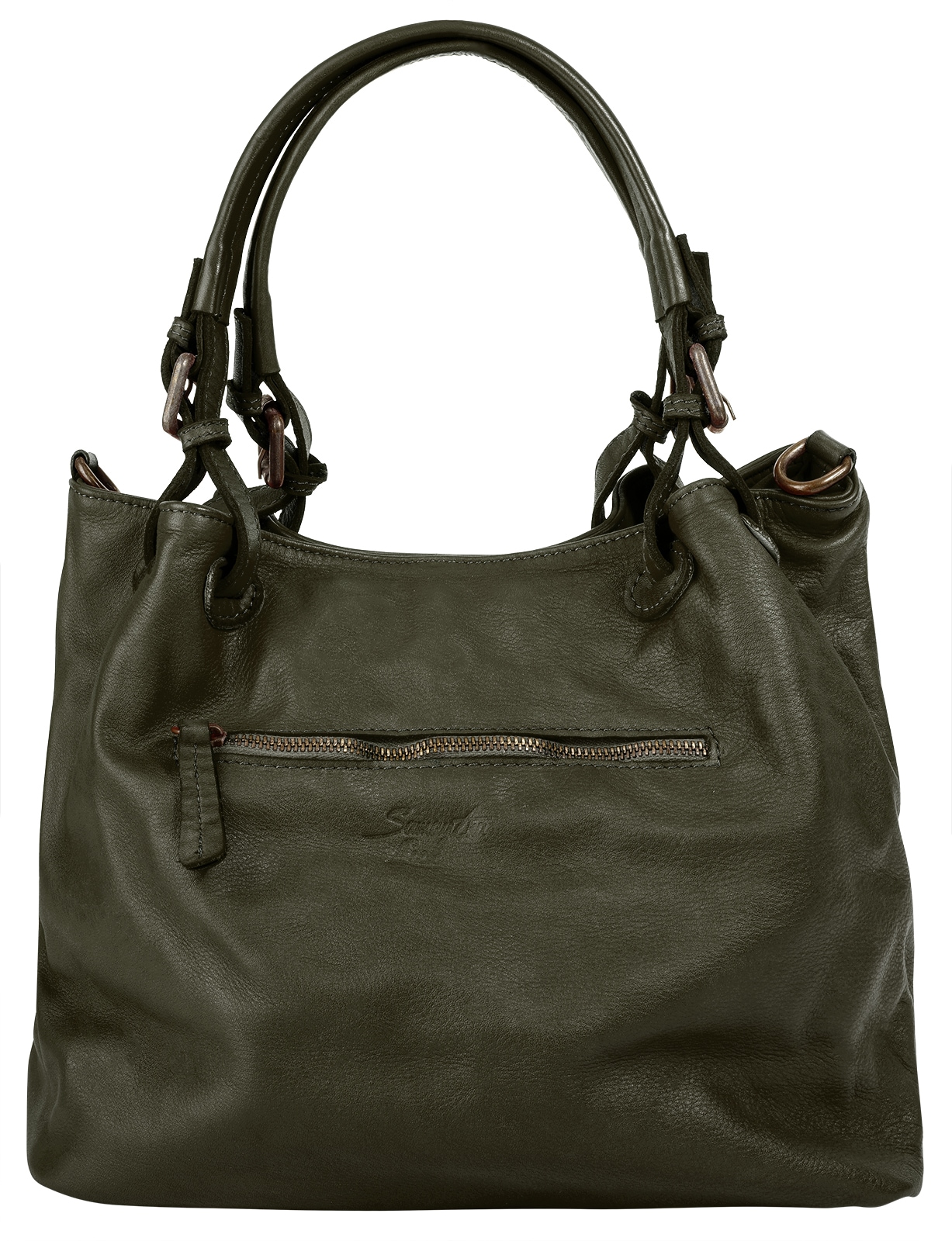 Samantha Look Shopper echt Leder, Made in Italy