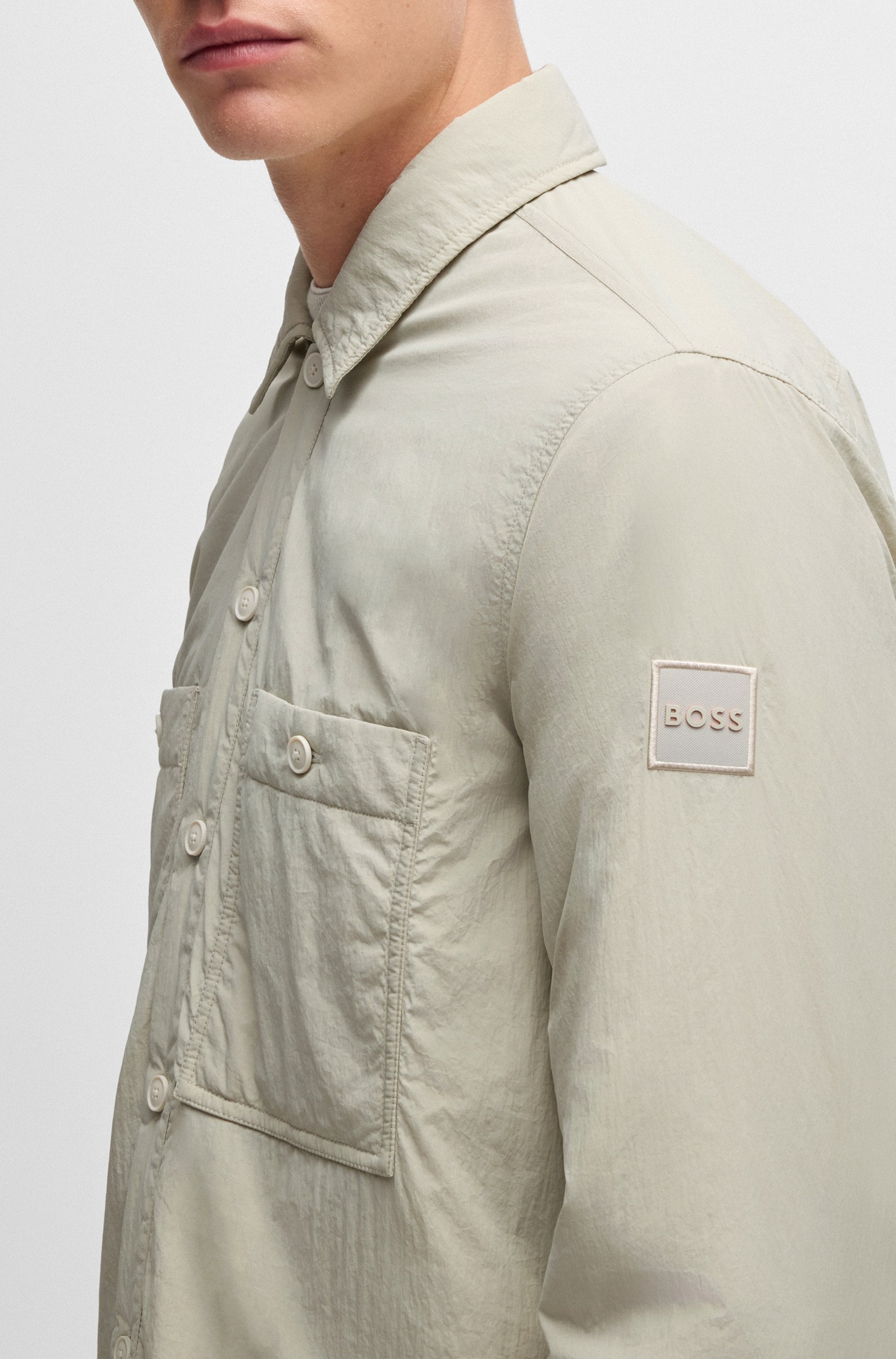 BOSS ORANGE Langarmhemd, mit grossen Brusttaschen