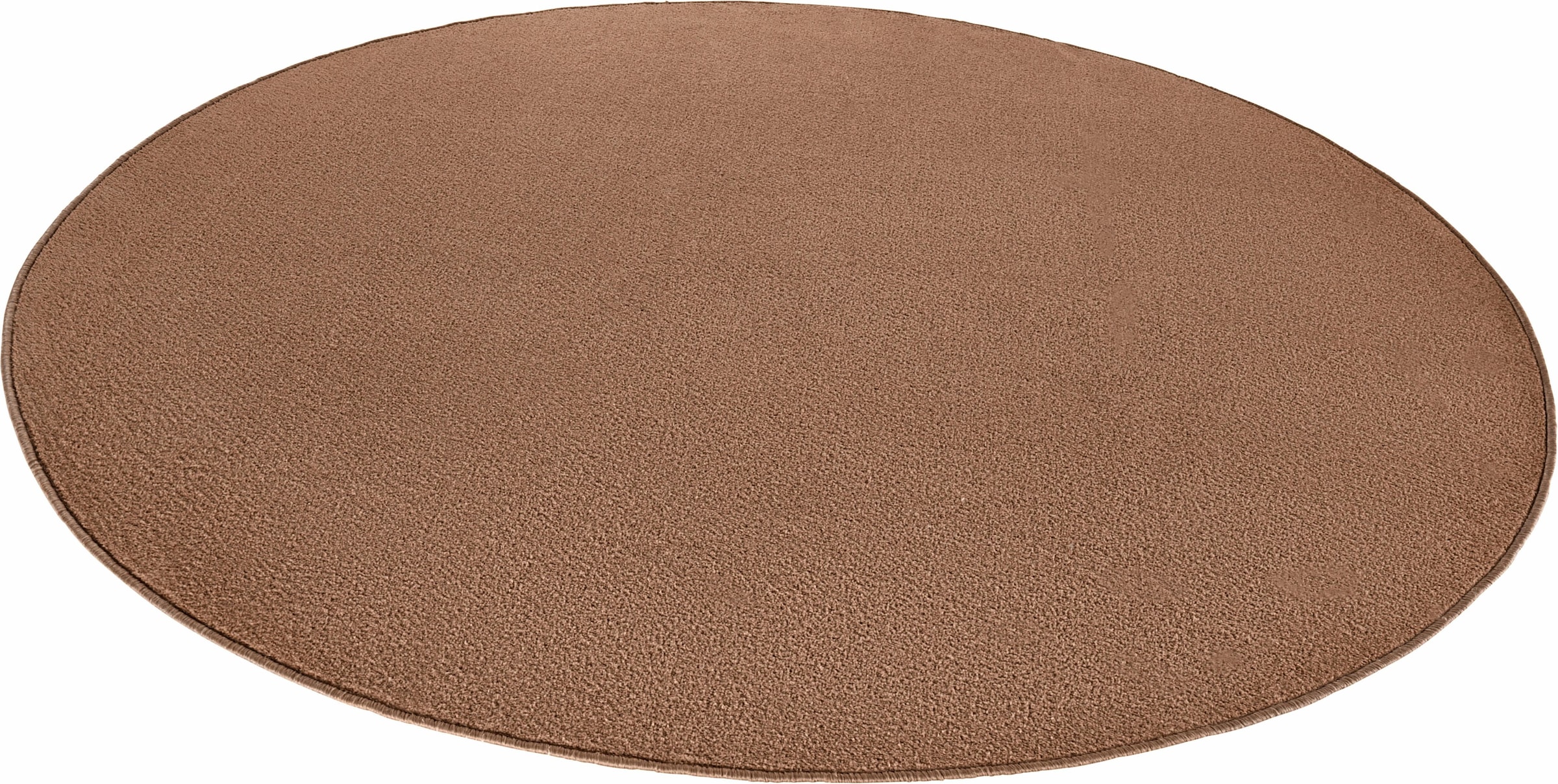 HANSE Home Teppich »Fancy« rund 7 mm Höhe Kurzflor, Weich, Einfarbig, Wohnzimmer, Schlafzimmer, Esszimmer