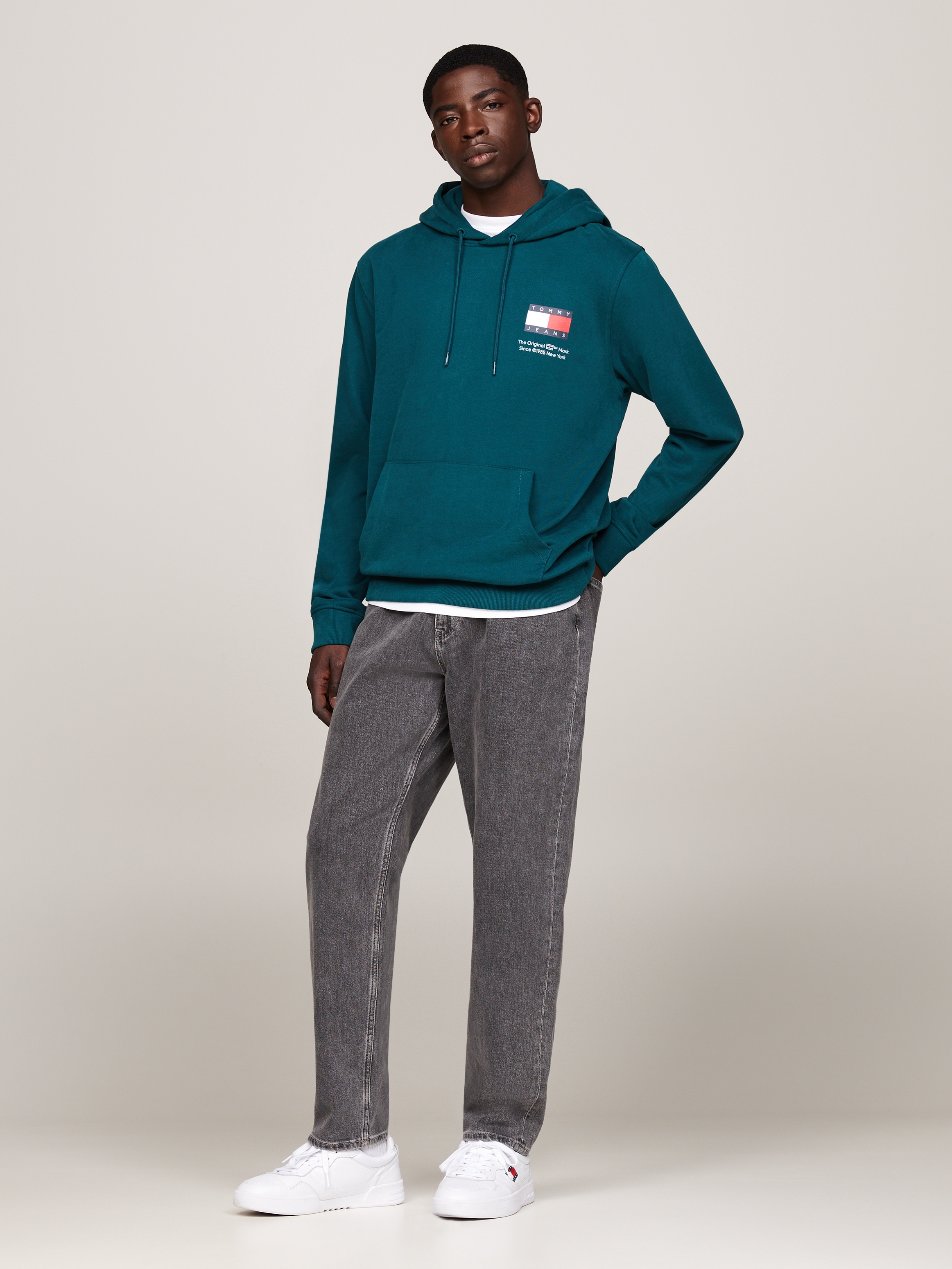 Tommy Jeans Plus Kapuzensweatshirt »TJM REG ESSENTIAL FLAG HOOD EXT«, Grosse Grössen