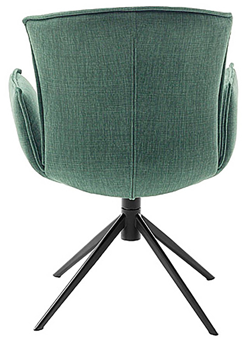 MCA furniture 4-Fussstuhl »NALON Esszimmerstuhl (2er Set) - Stuhl«, (Set), 2 St., Veloursstoff, 360° drehbar, Schwingfunktion, Metall, Veloursoptik, belastbar 120 kg