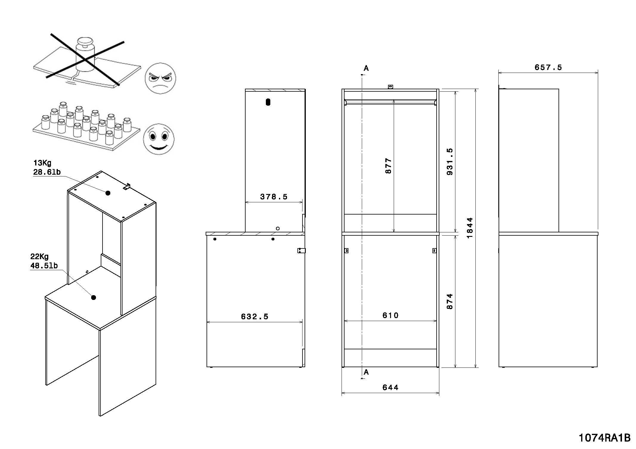 Parisot Mehrzweckschrank-Set »Laundry 1« Komplett-Set, 4 Stk. tlg.