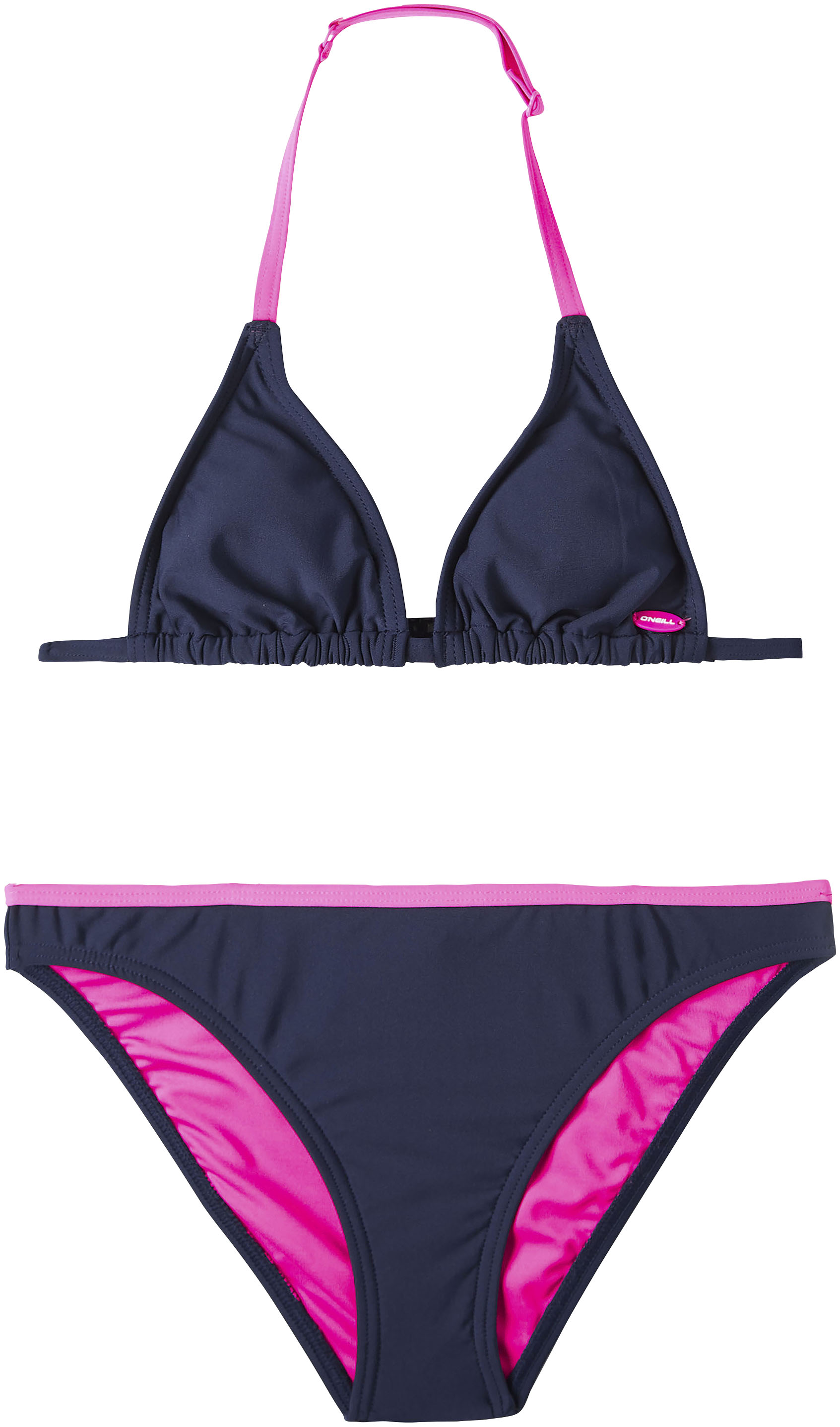 Bustier-Bikini »ESSENTIAL TRIANGLE BIKINI«, mit Label-Badge am Oberteil