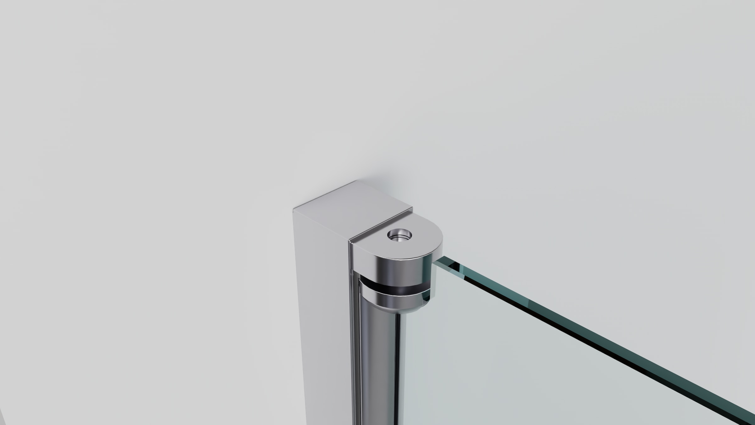welltime Eckdusche »Firenze« Rahmenloses Design mit extravaganten Griffen, 6mm ESG