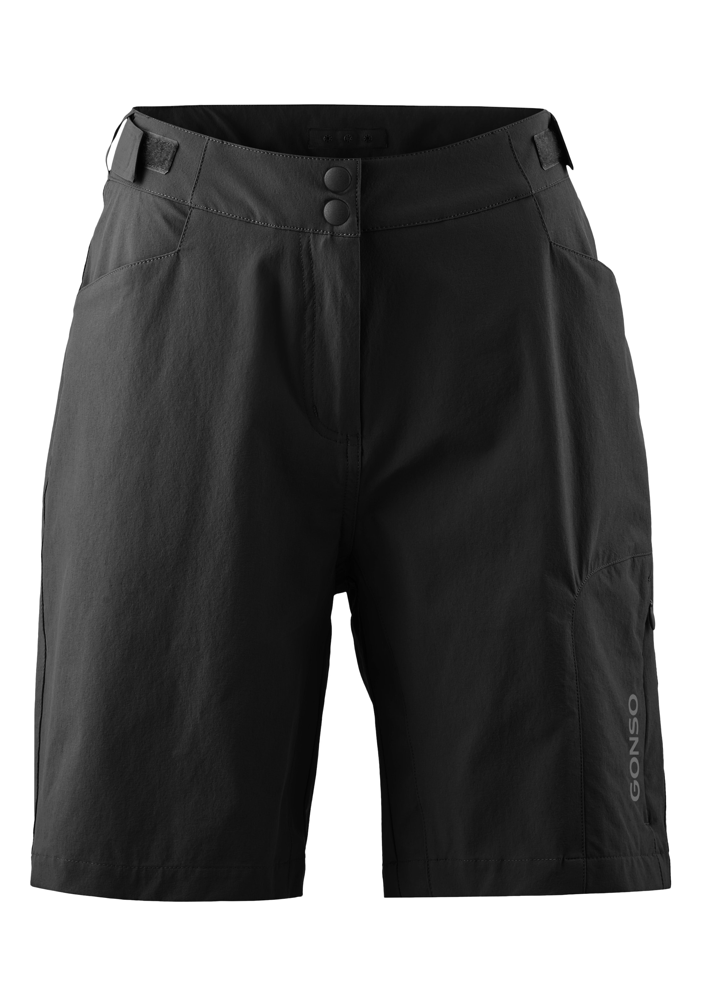 Image of Gonso Fahrradhose "Adventure Shorts W" Damen Radhose mit einknöpfbarer Radunterhose mit Sitzpolster