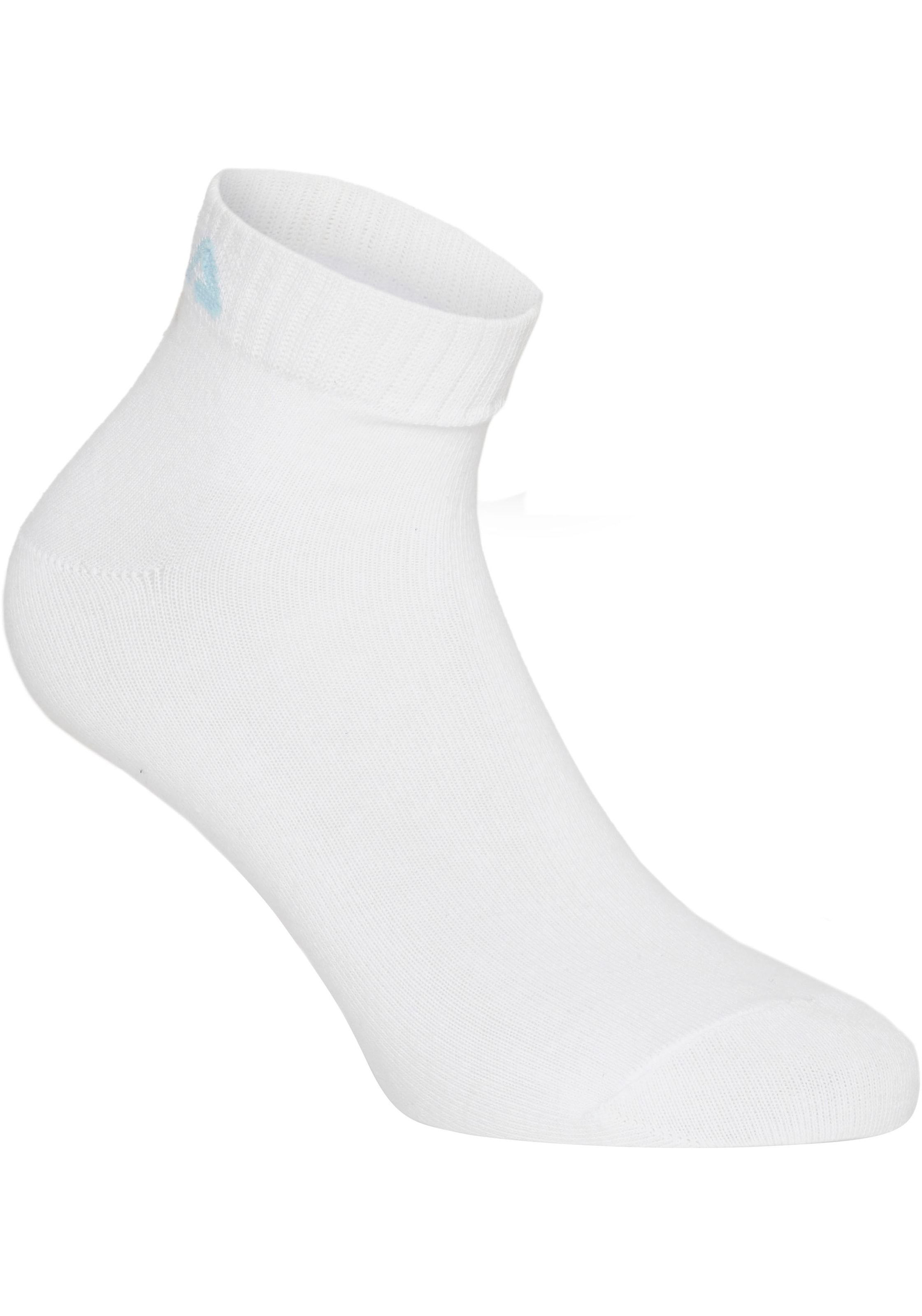 Fila Kurzsocken, (6er Pack), Baumwollmischung, Rippenbündchen, flache Zehennaht