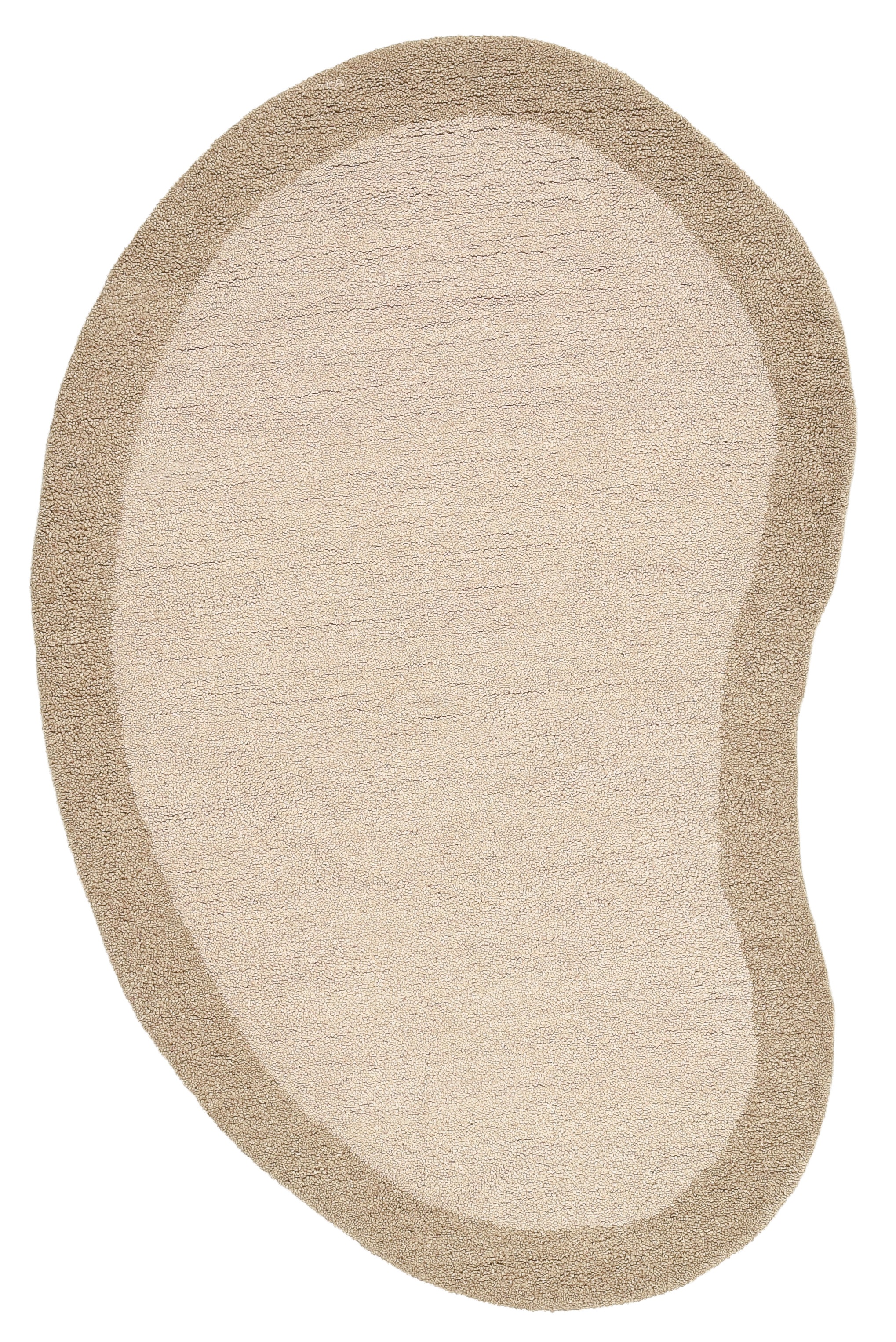 THEKO Wollteppich »Gabbeh Super, Handweb Teppich, Bordüre, reine Wolle, handgewebt«, oval, 15 mm Höhe, Schlafzimmer, Wohnzimmer, Esszimmer, auch als Läufer, eckig oder rund