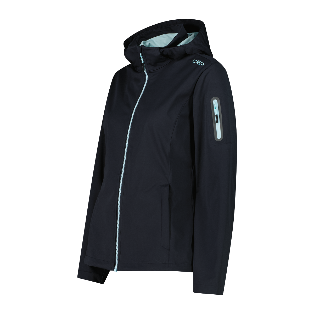 CMP Softshelljacke, mit Kapuze, Atmungsaktiv & Windabweisend & Wasserabweisend & Leichtes Material