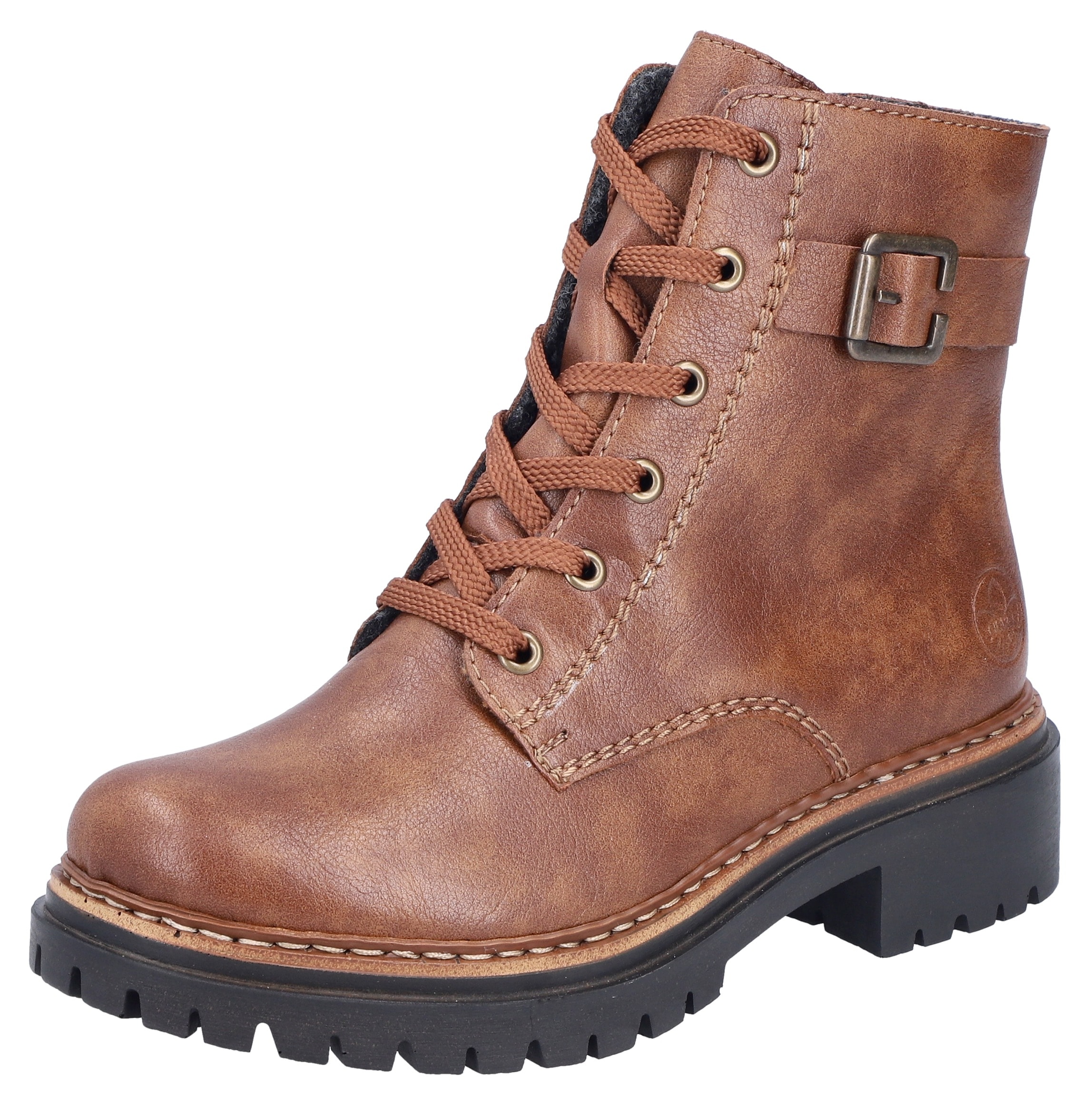 Rieker Bottines à lacets  bottes d'hiver, boots avec couture contrastée