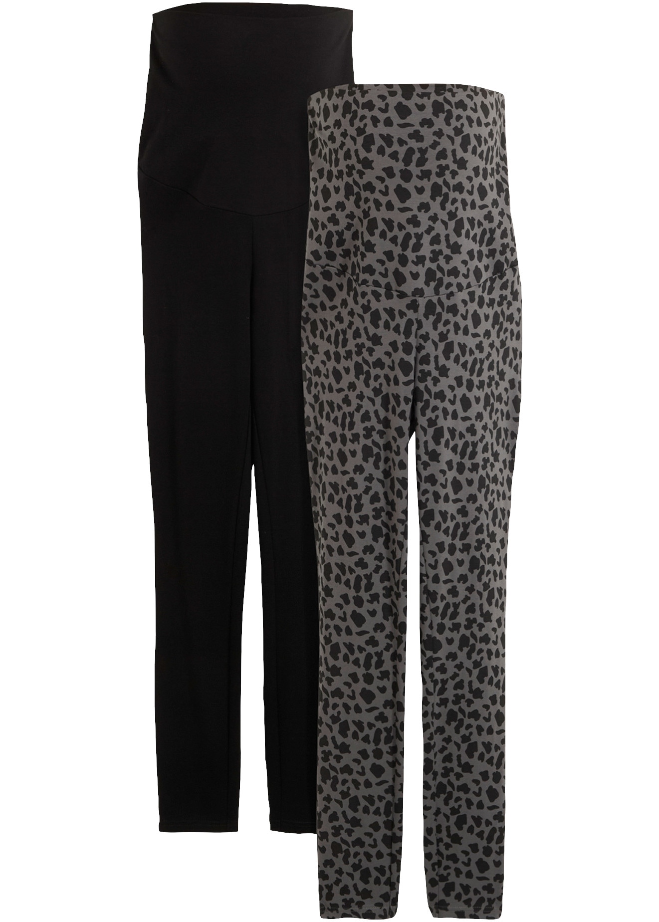 Image of bonprix Umstandsleggings im praktischen Doppelpack, aus Baumwolle und Elasthan, Skinny Fit