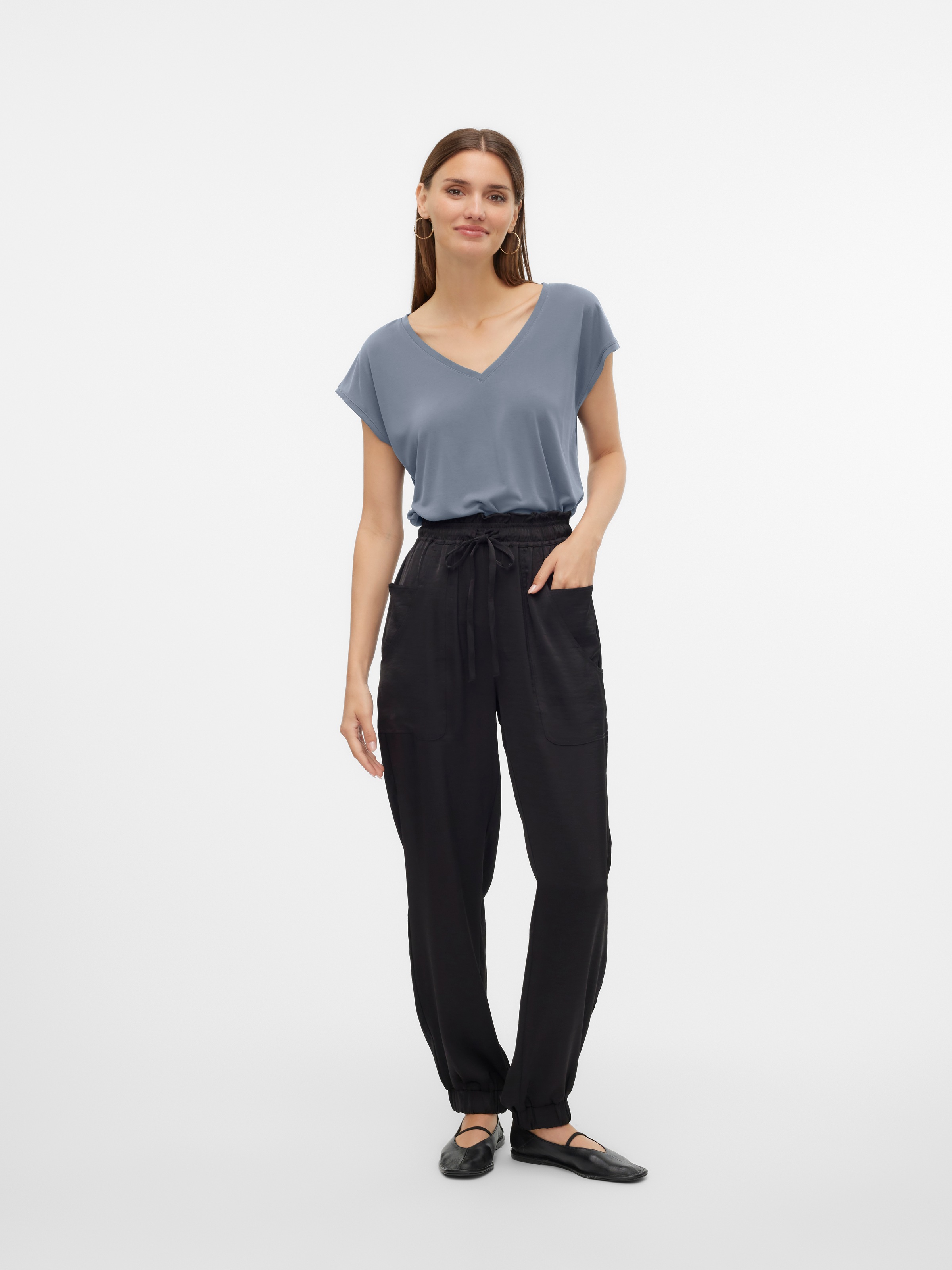 Vero Moda V-Shirt »VMFILLI SS V-NECK TEE GA NOOS«