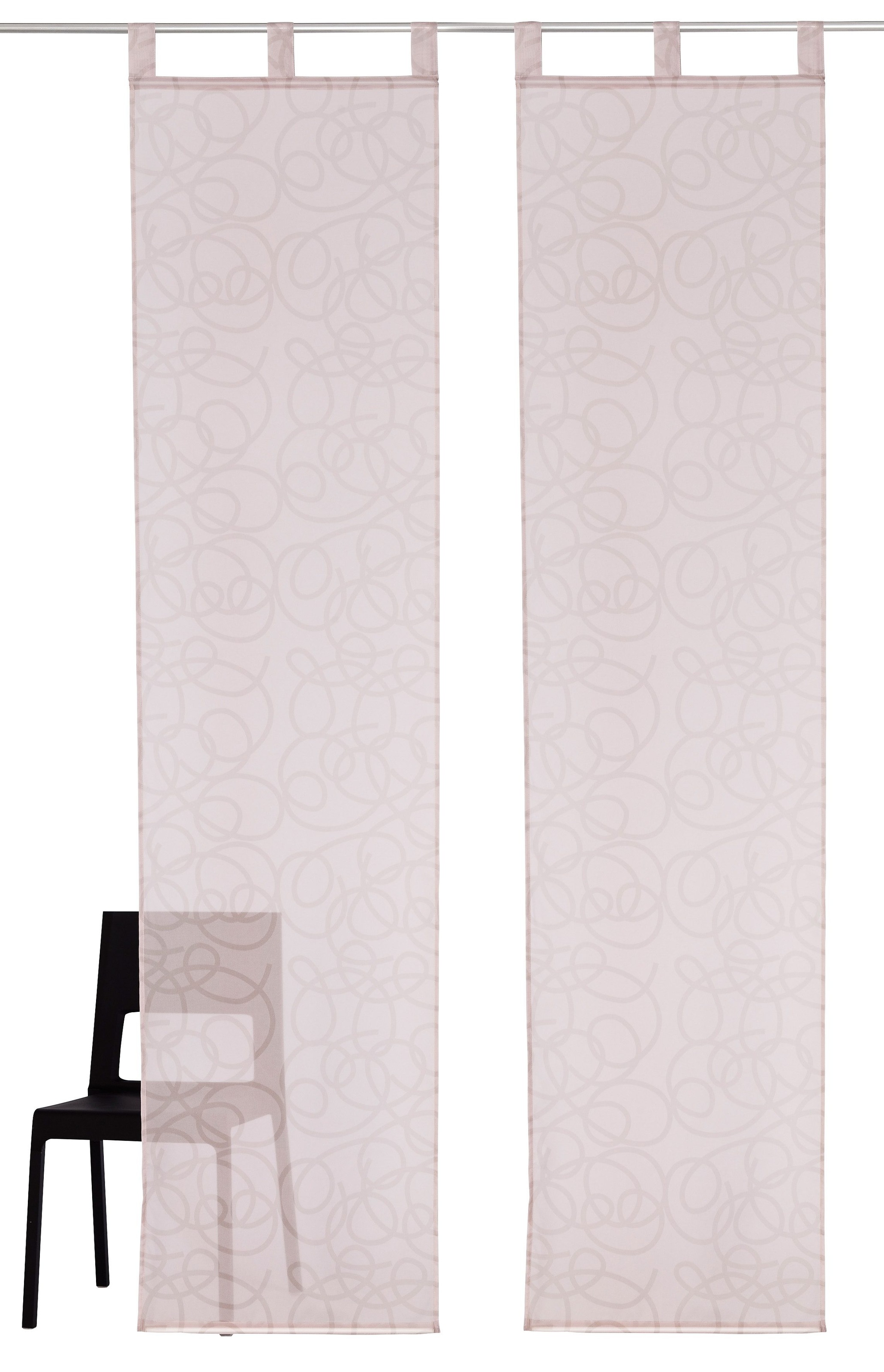 Image of my home Schiebegardine »Tanaro«, (2 St.), Fertiggardine, inkl. Beschwerungsstange, halbtransparent bei Ackermann Versand Schweiz