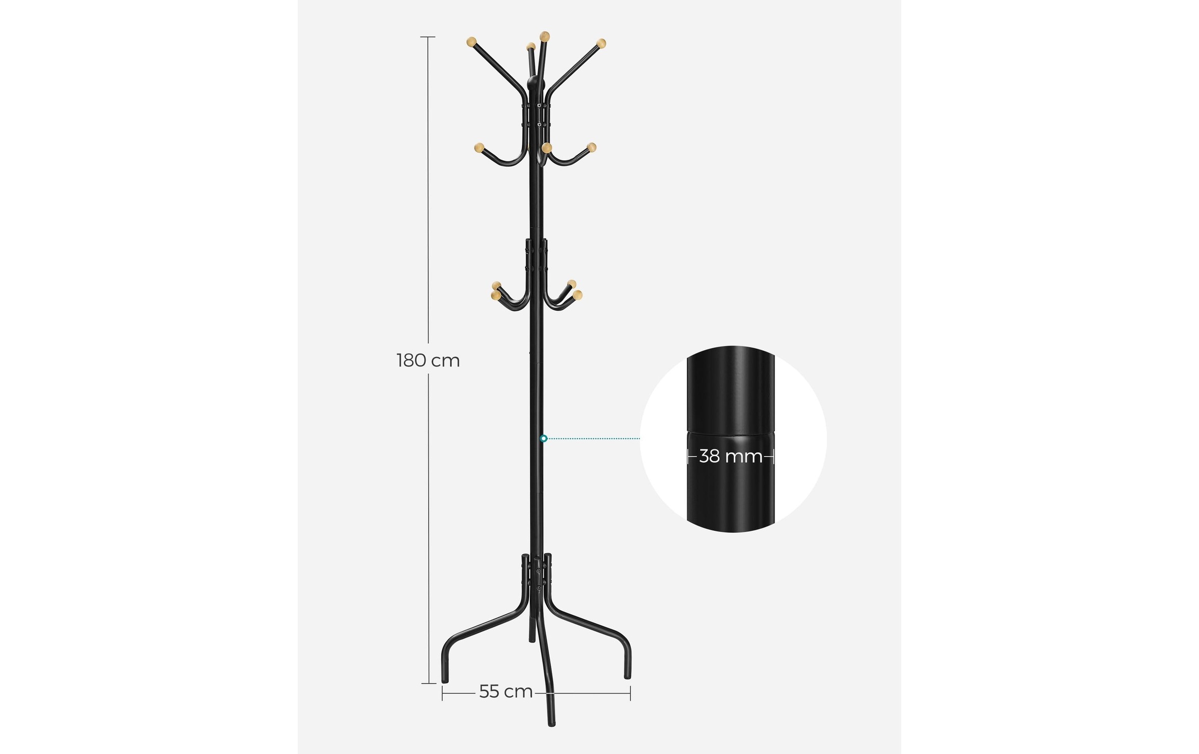 SONGMICS Garderobenständer »180 cm«