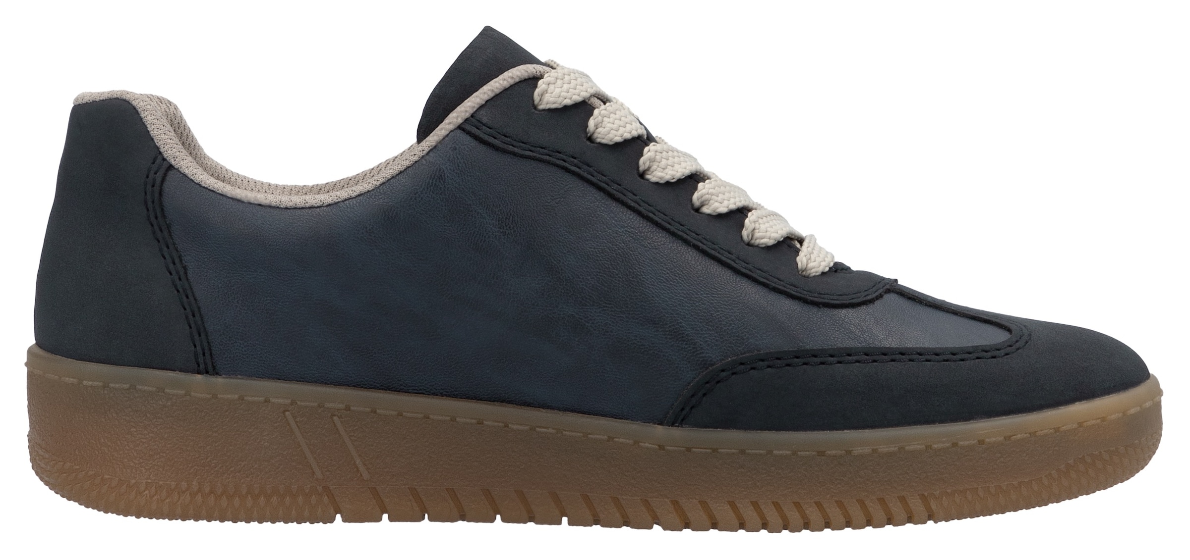 RIEKER Sport Baskets à plateforme  , Freizeitschuh, Halbschuh, Schnürschuh in veganer Verarbeitung