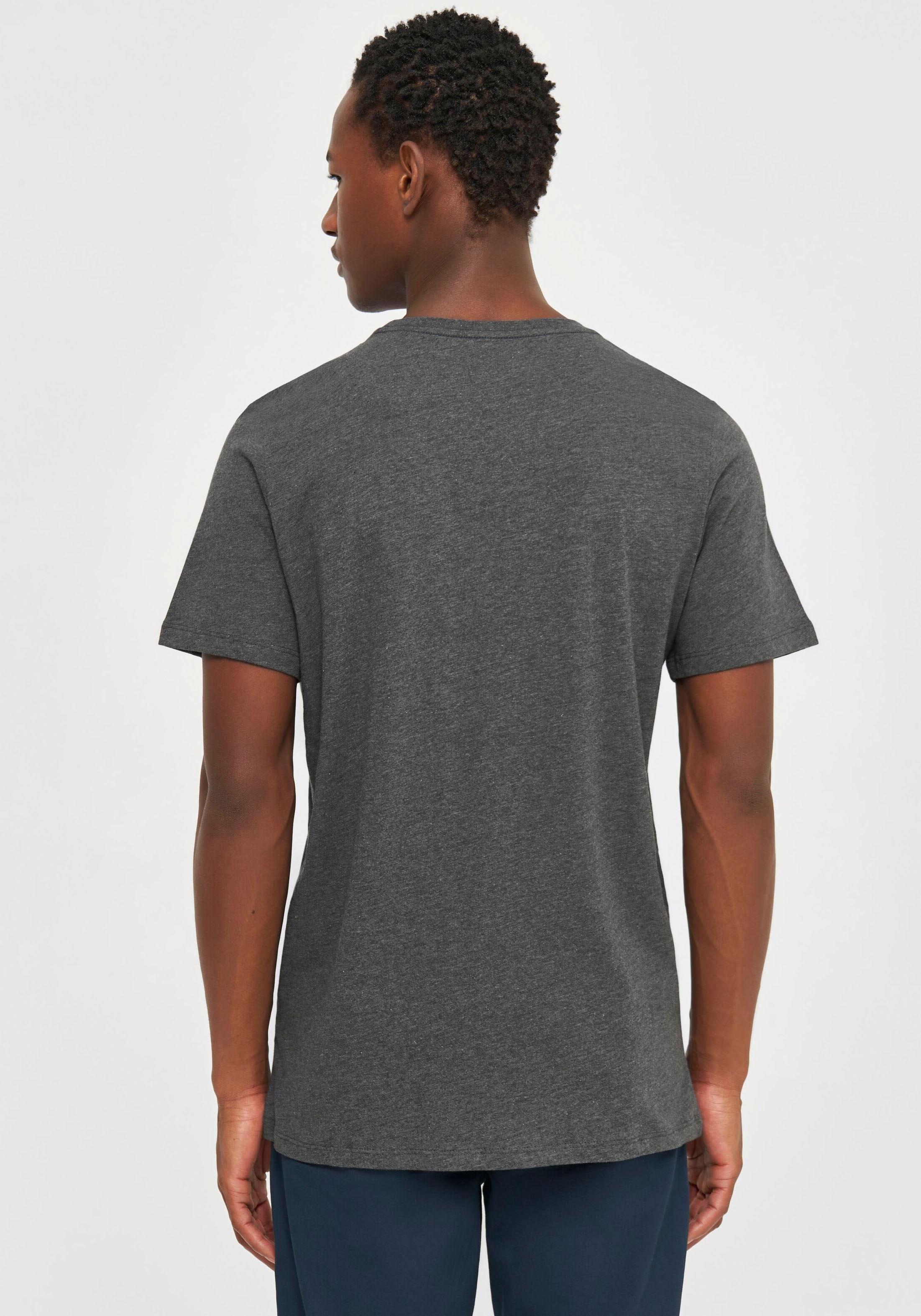 KnowledgeCotton Apparel T-Shirt »Basic Shirt«, in gerader Passform