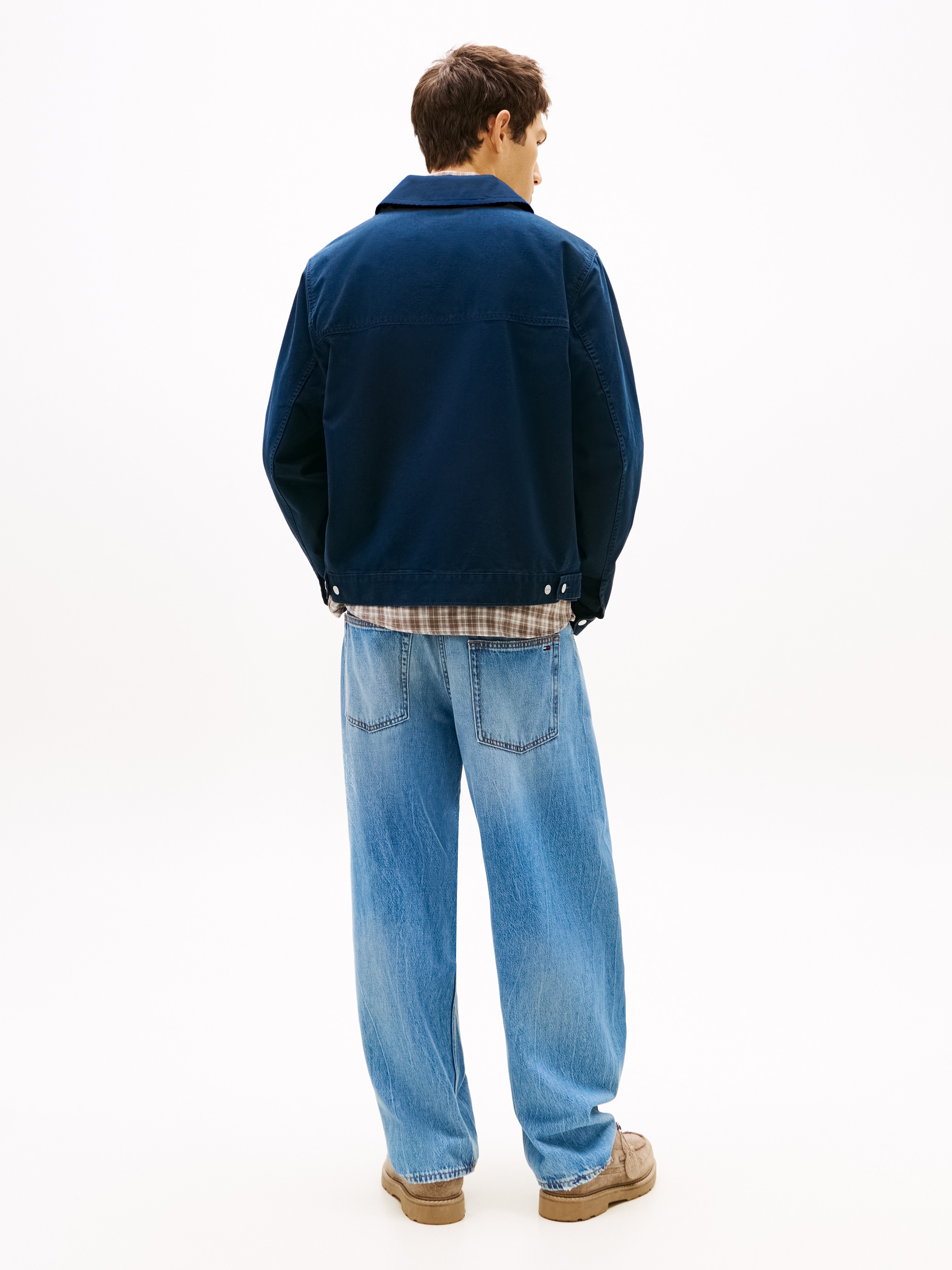 Tommy Jeans Blouson »TJM REGULAR COTTON RANCH« sans capuche coupe régulière avec col à revers