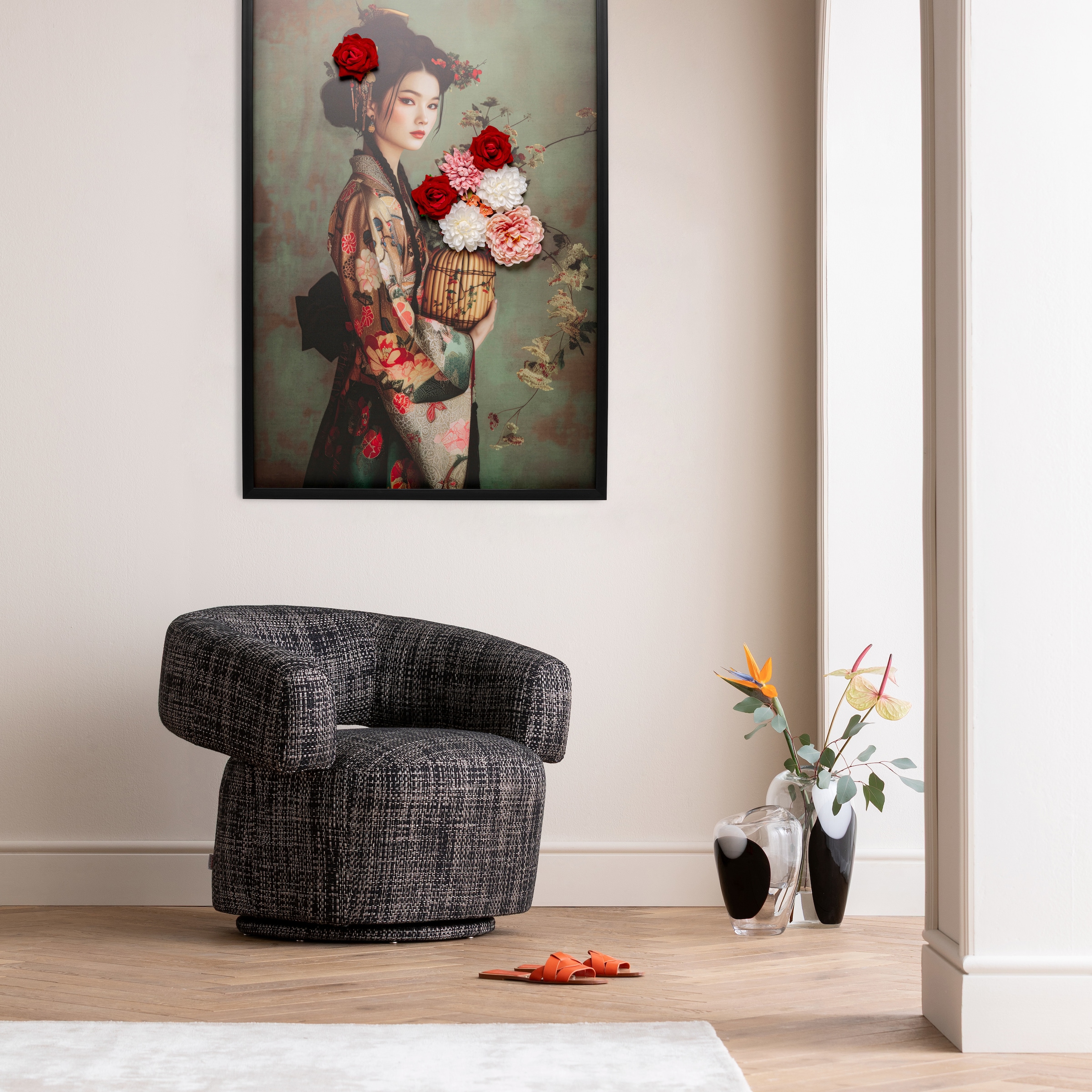 Kare Design Tableau sur toile »Kimono Girl 84x124cm« 1, 