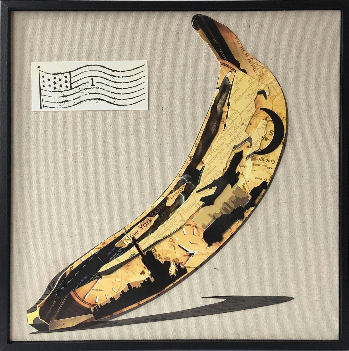 Image of Kayoom Wandbild »Banana«, 42cm x 42cm bei Ackermann Versand Schweiz