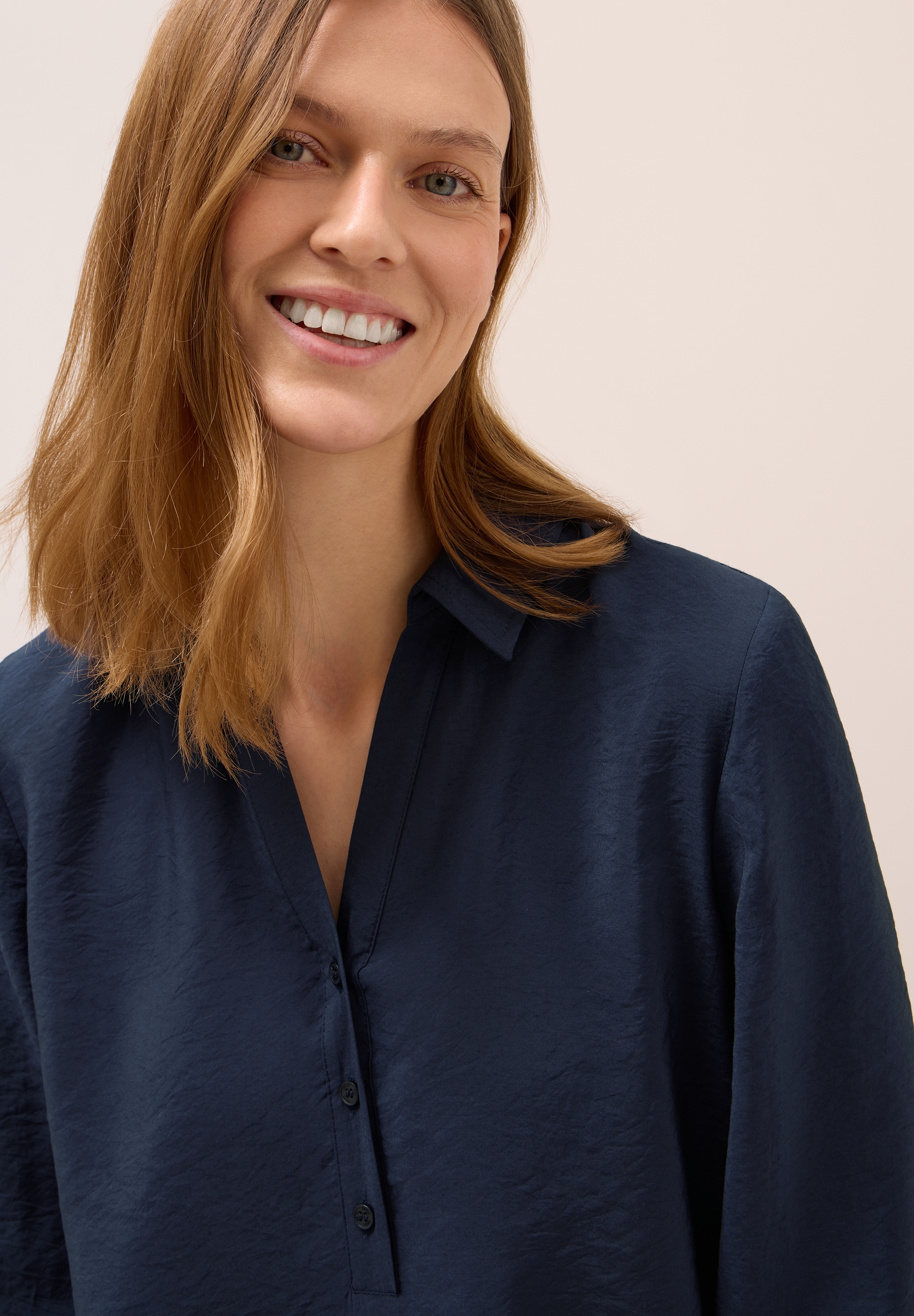 Cecil Klassische Bluse, mit abgerundetem Saum