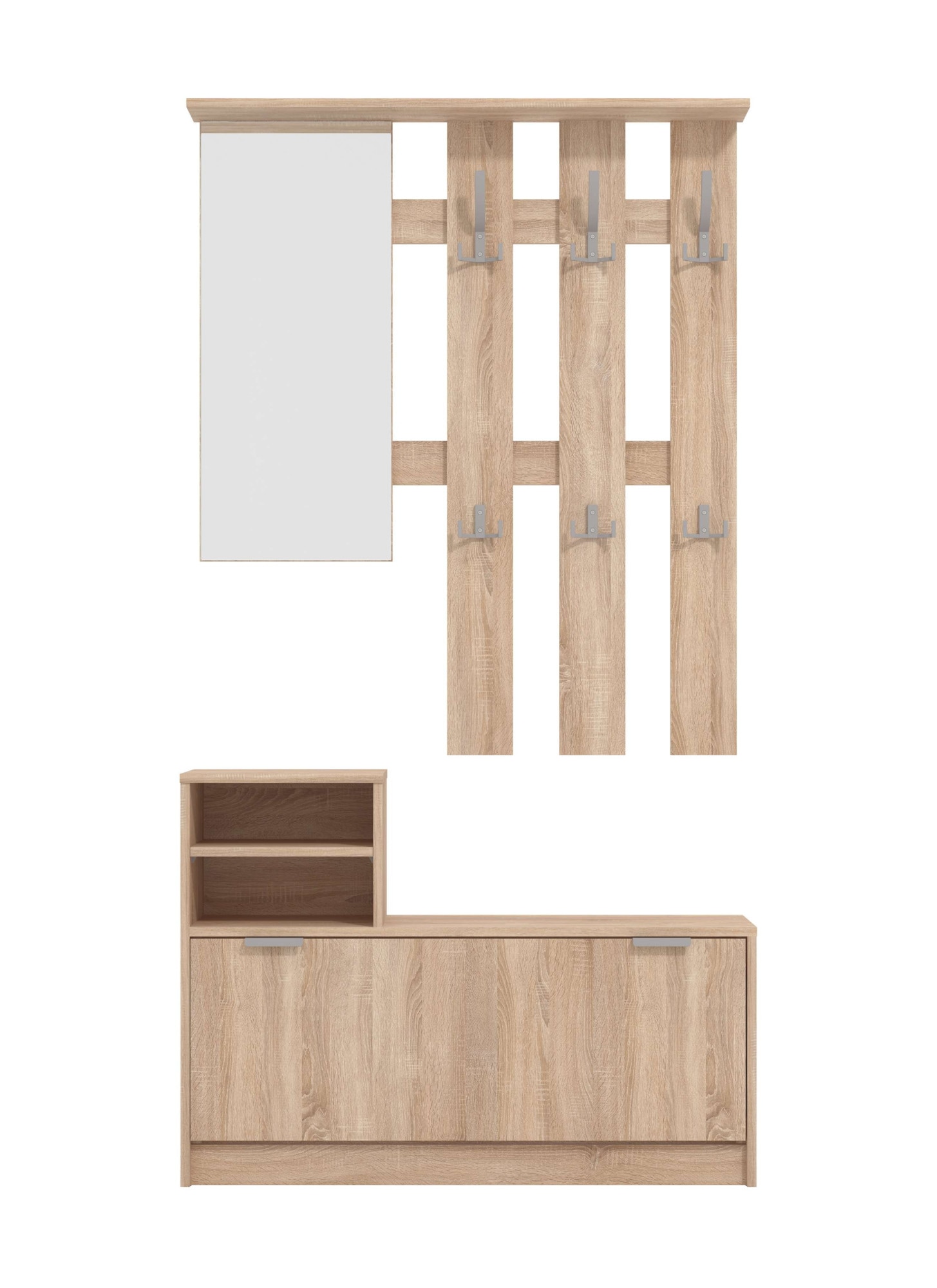 Image of INOSIGN Garderoben-Set "Ravenna Flurgarderobe, Dielenschrank, Kompaktgarderobe, Breite 100 cm" Komplett-Set, 2 Stk. tlg.