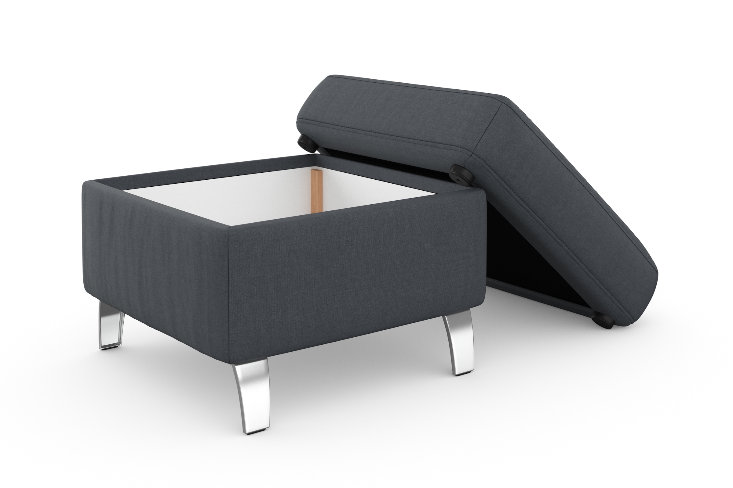 sit&more Stauraumhocker »Visby« auch erhältlich in dem mit Wasser zu reinigendem "Soft clean" Bezug