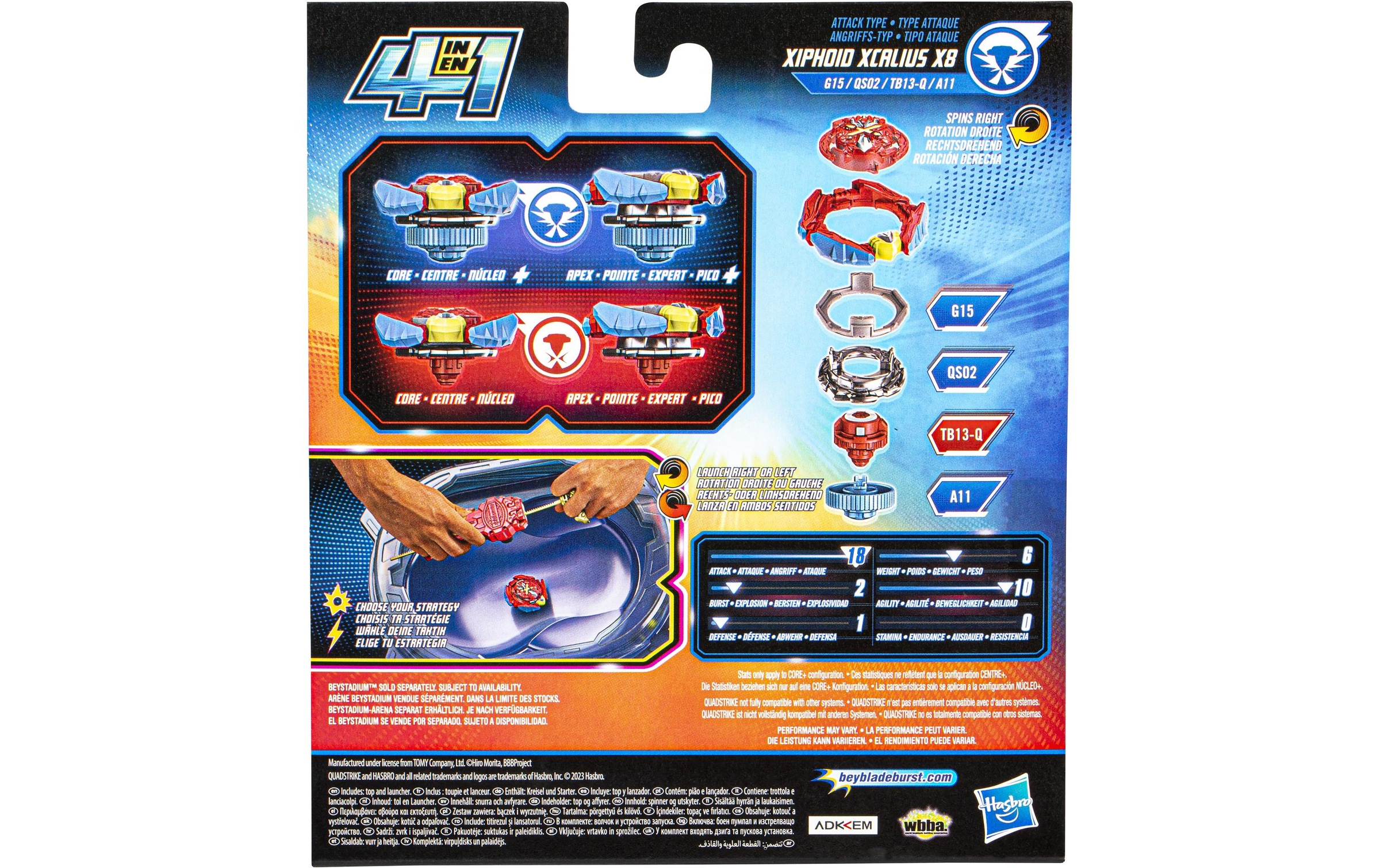 Beyblade Spiel »Beyblade Burst QuadStrike Xcalius X8«