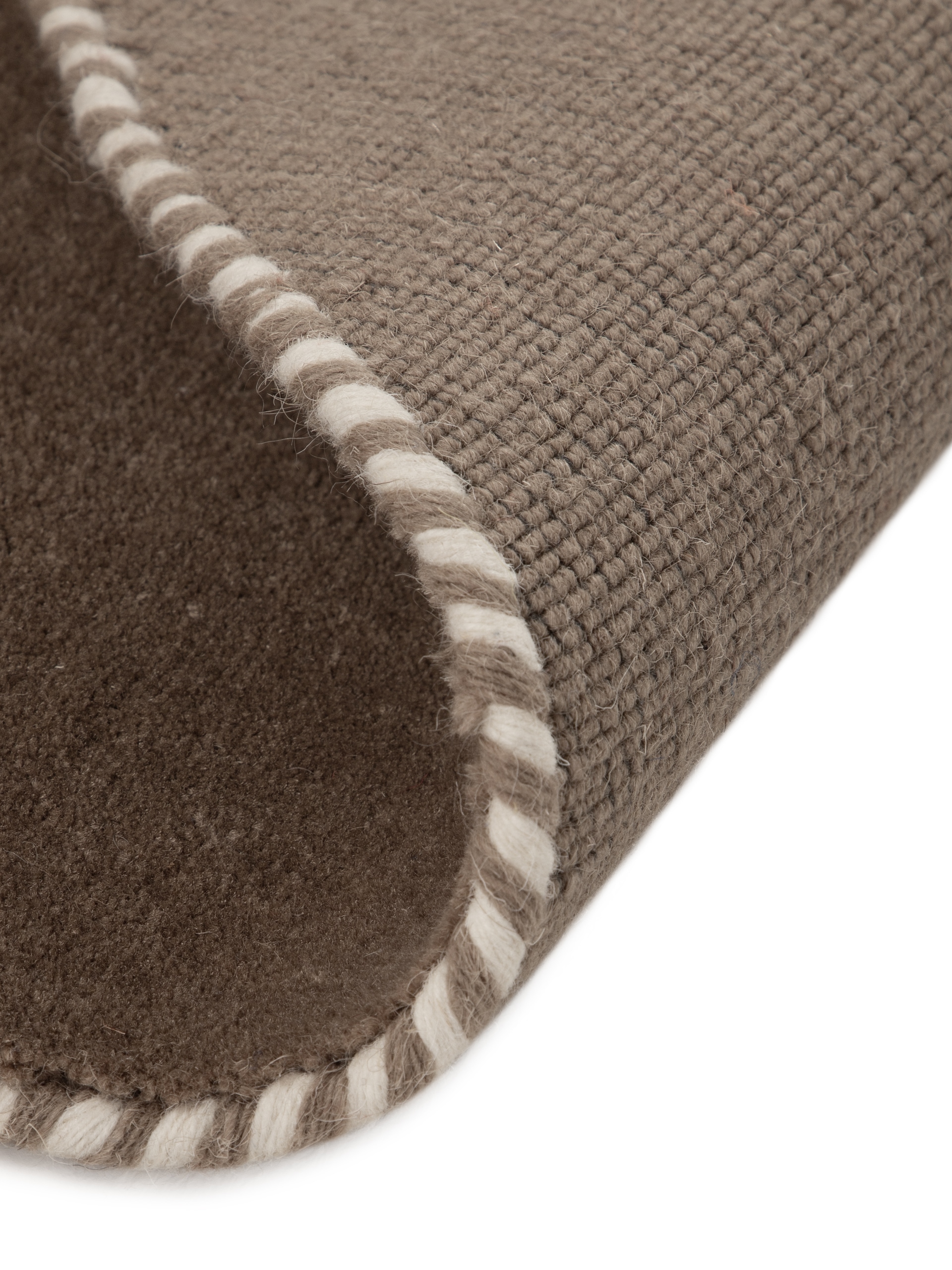 carpetfine Wollteppich »Gabbeh Lola Uni« rund 14 mm Höhe mit natürlichem Pflanzenmaterial von Hand gewebt, auch als Läufer