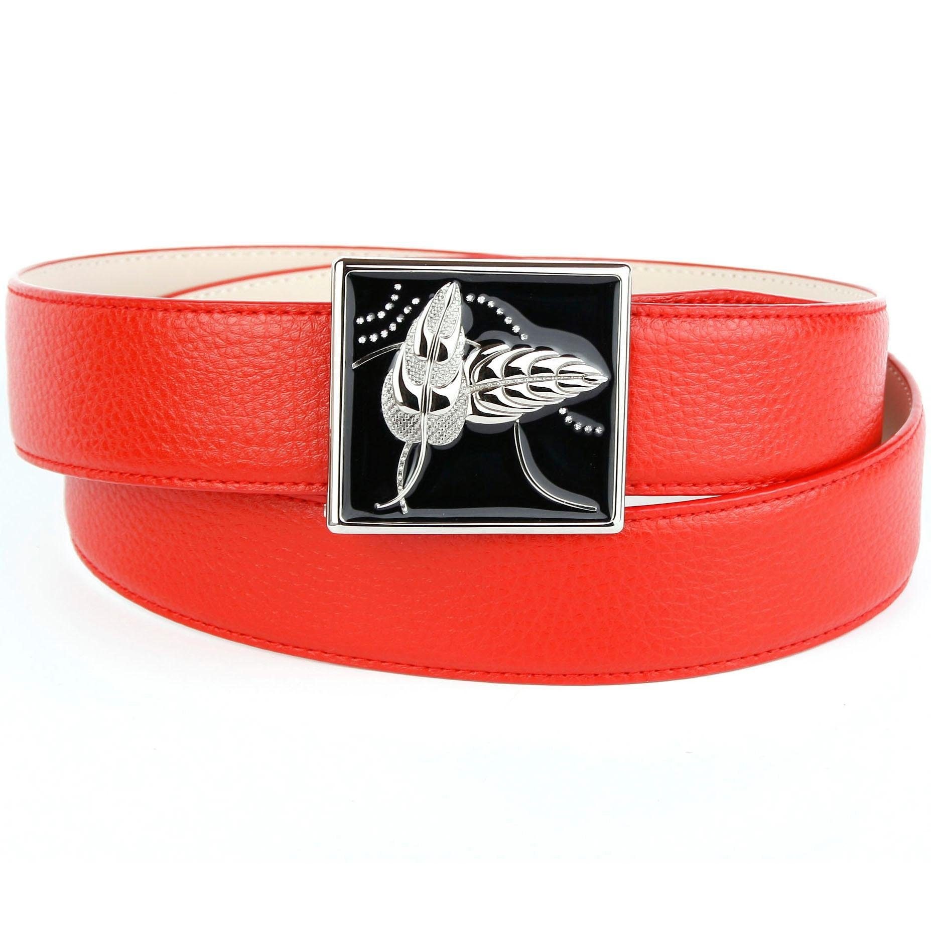 Image of Anthoni Crown Ledergürtel, mit handgefertigter Glasur-Schliesse bei Ackermann Versand Schweiz