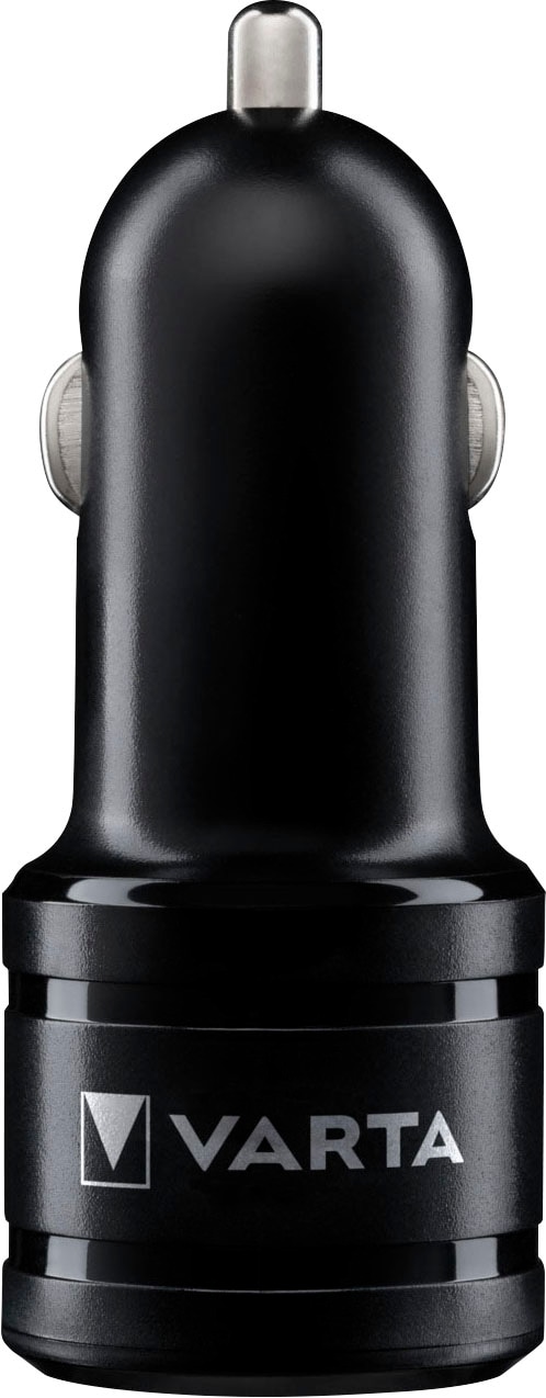 VARTA Batterie-Ladegerät »Car Charger 2 USB Ports«, lädt 2 Geräte blaue LED Ladeanzeige mit Lade- und Datenkabel